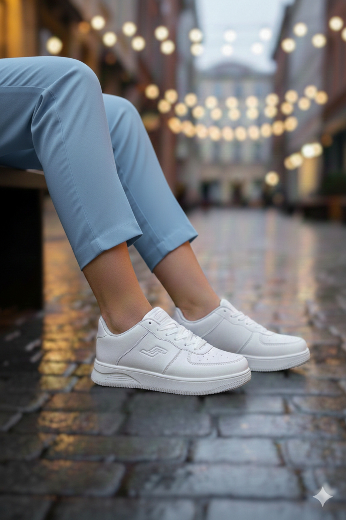 Jump 21516 Unisex Beyaz Ortopedi Günlük Sneaker Yürüyüş Spor Ayakkabı 22233 görsel 3