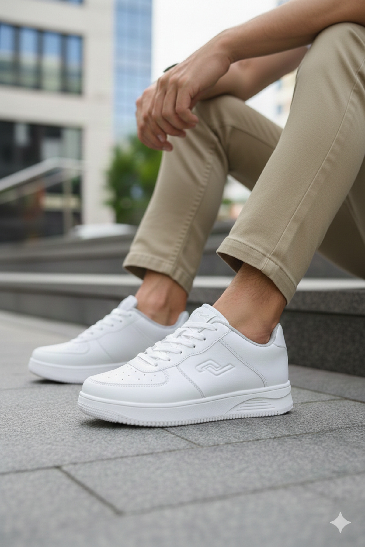 Jump 22233 Unisex Beyaz Ortopedik Rahat Günlük Koşu Yürüyüş Spor