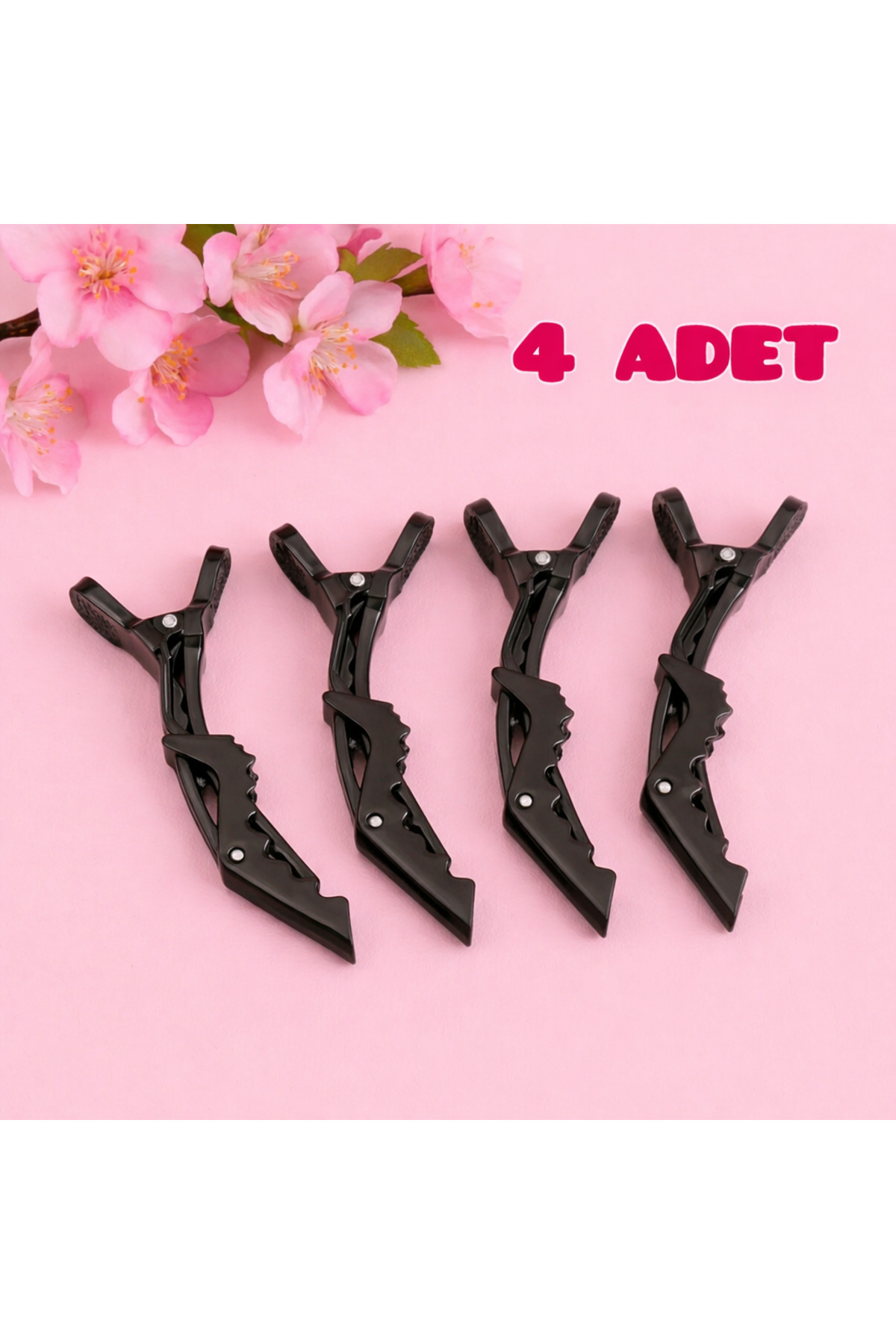 +4Pcs 4 Plastic Wave Pliers Hairdresser Hair Pliers - Dragon Blowdown Pliers