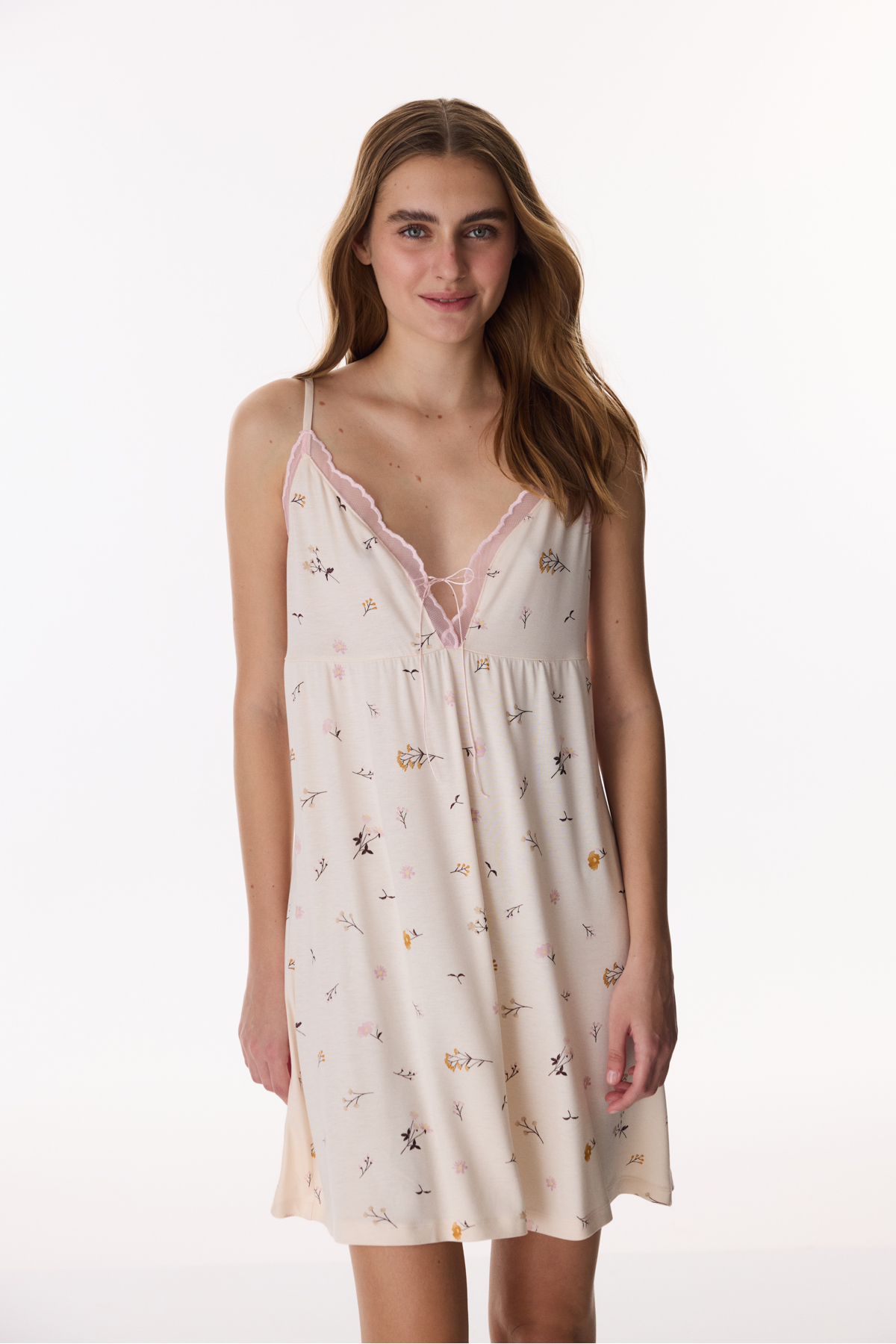 Penti Bej Margot Desenli Gecelik