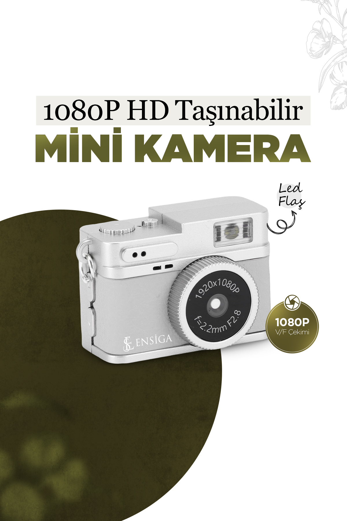 EN SİGA Mini HD Taşınabilir Kamera 1080P Video Kayıt Fotoğraf Çekim Cep Boy Mikro Kamera Seti