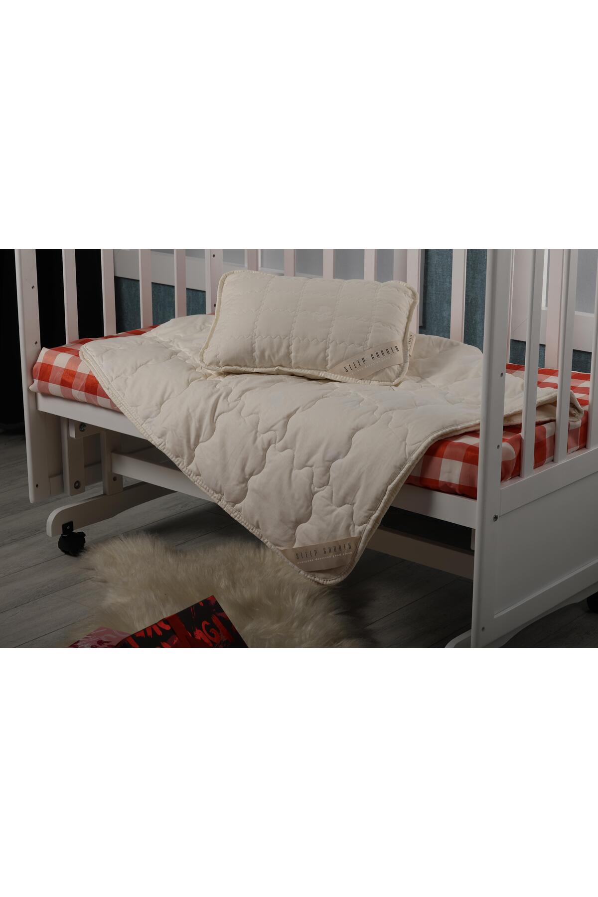 Sleep Garden %100 Yün Bebek Yorgan 95x145 cm Tela Çantalı fotoğrafı 4 (önizleme)