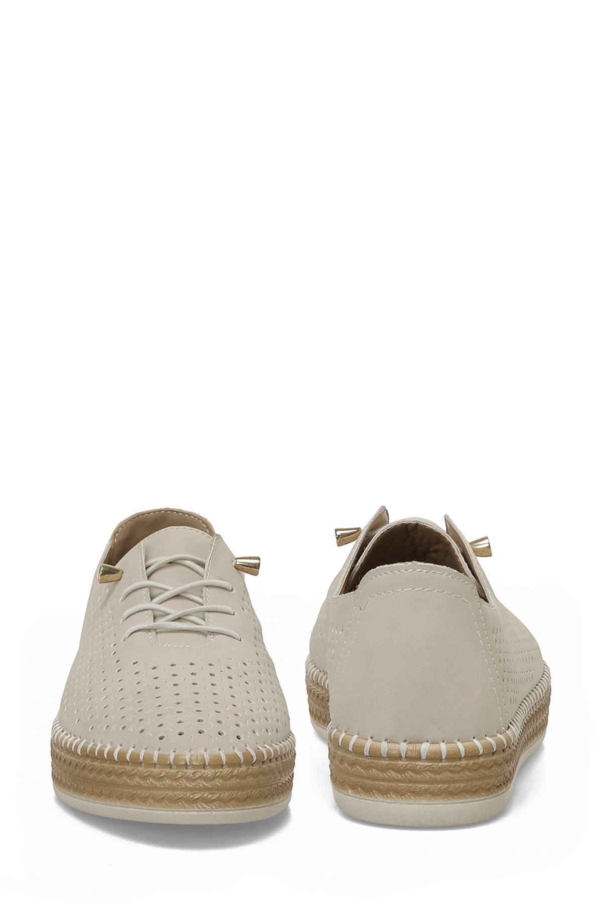 Polaris  167104.NZ6FX KIRIK BEYAZ Kadın Düz Ayakkabı - Görsel 5