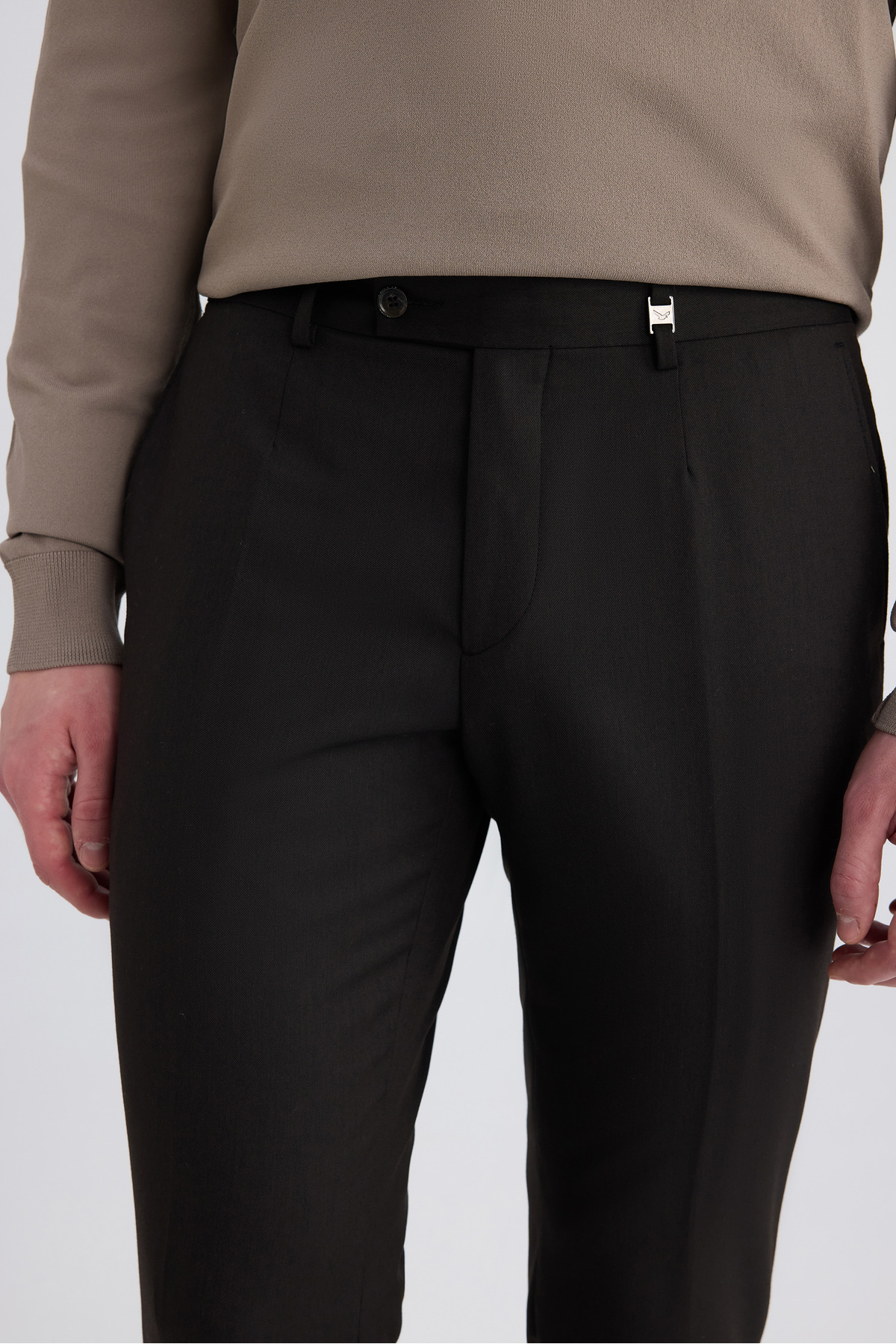 Ds Damat Slim Fit Kahverengi Kumaş Pantolon — قهوه‌ای 5HF03JB10321M — تصویر 2 از 7