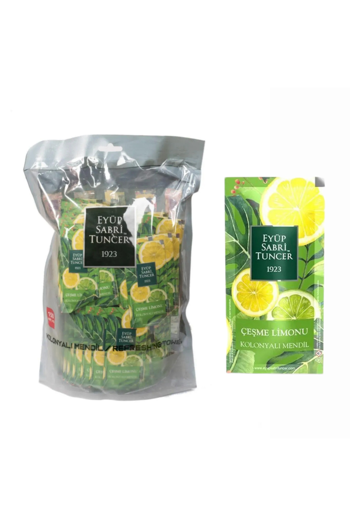 Eyüp Sabri Tuncer Kolonyalı Mendil Çeşme Limonu 150 'li Paket fotoğrafı 4 (önizleme)