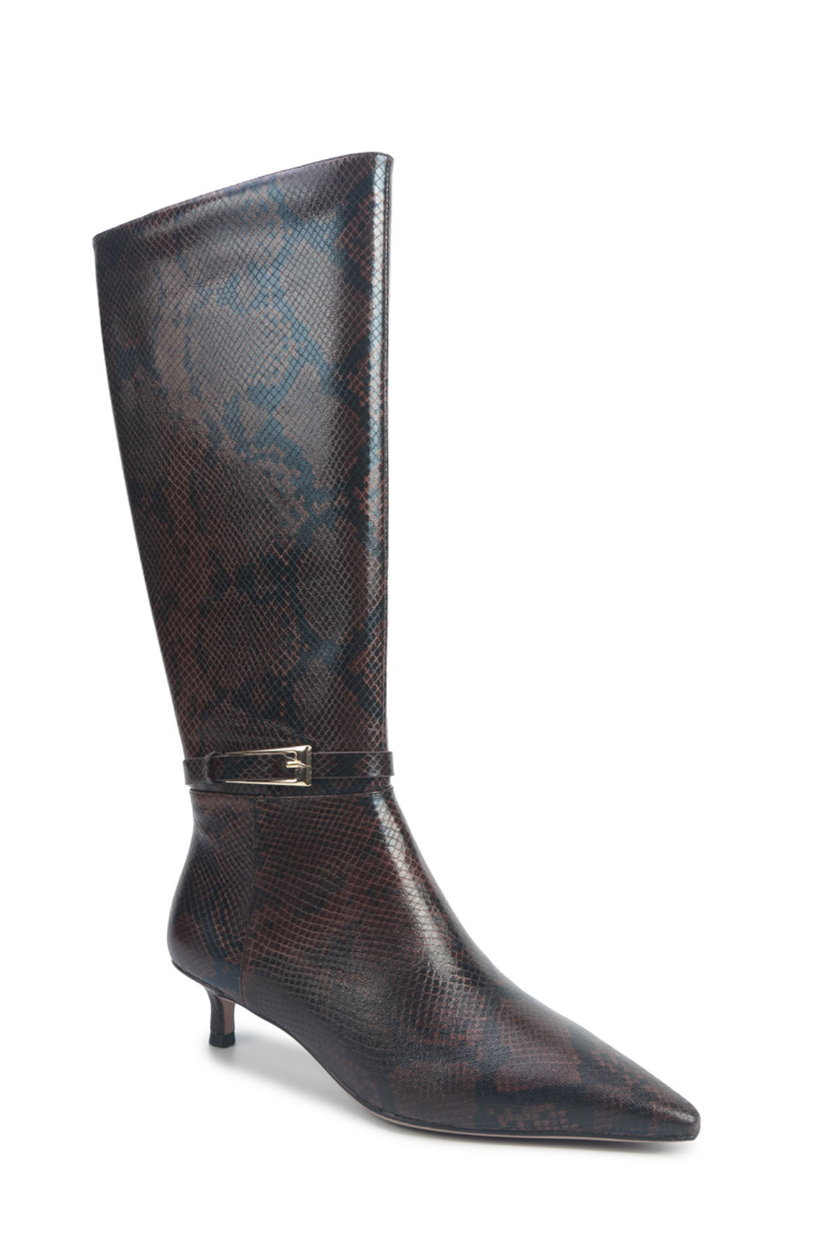 Nine West  SHONDA4 5PR Kahverengi Kadın Topuklu Çizme - Görsel 2