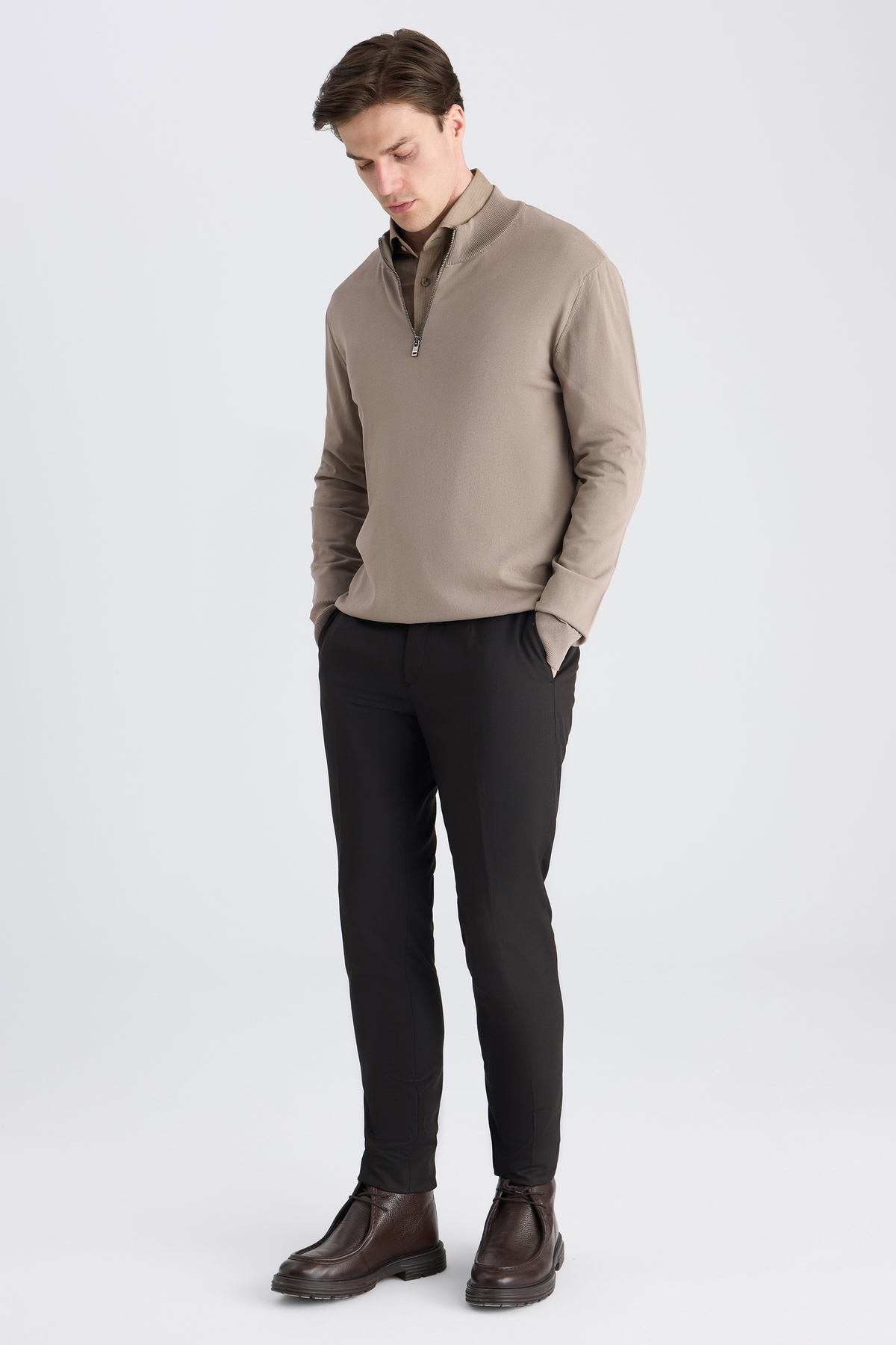 Ds Damat Slim Fit Kahverengi Kumaş Pantolon — قهوه‌ای 5HF03JB10321M — تصویر 4 از 7