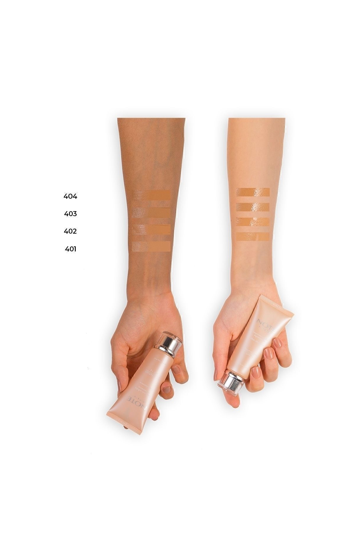 کرم پودر مینرال SPF 15 با پوشش بالا و بافت ساتن - 402 متوسط ​​روشن — بژ FND MINERAL — تصویر 5 از 7