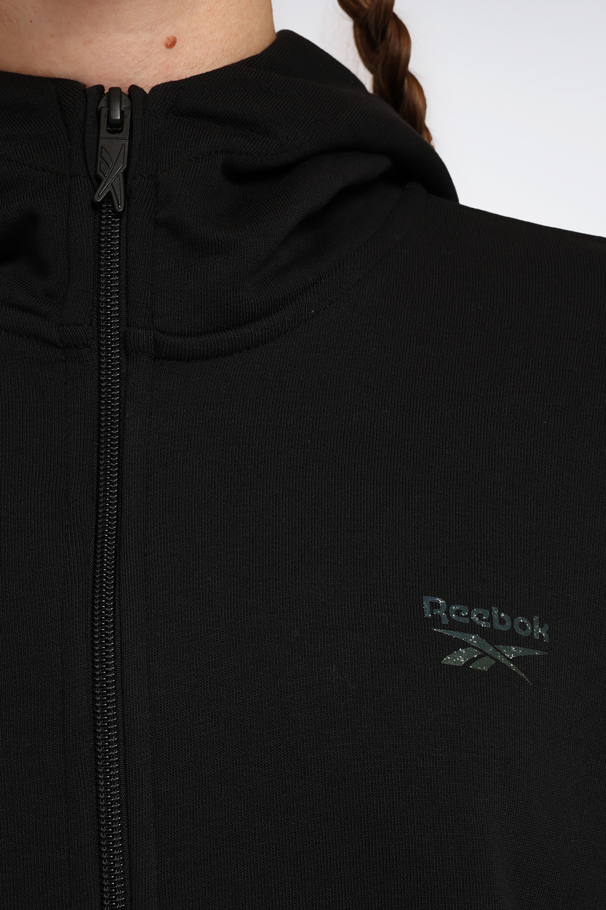 Reebok NEW ID REG FZ Siyah Kadın Eşofman Üstü görsel 5
