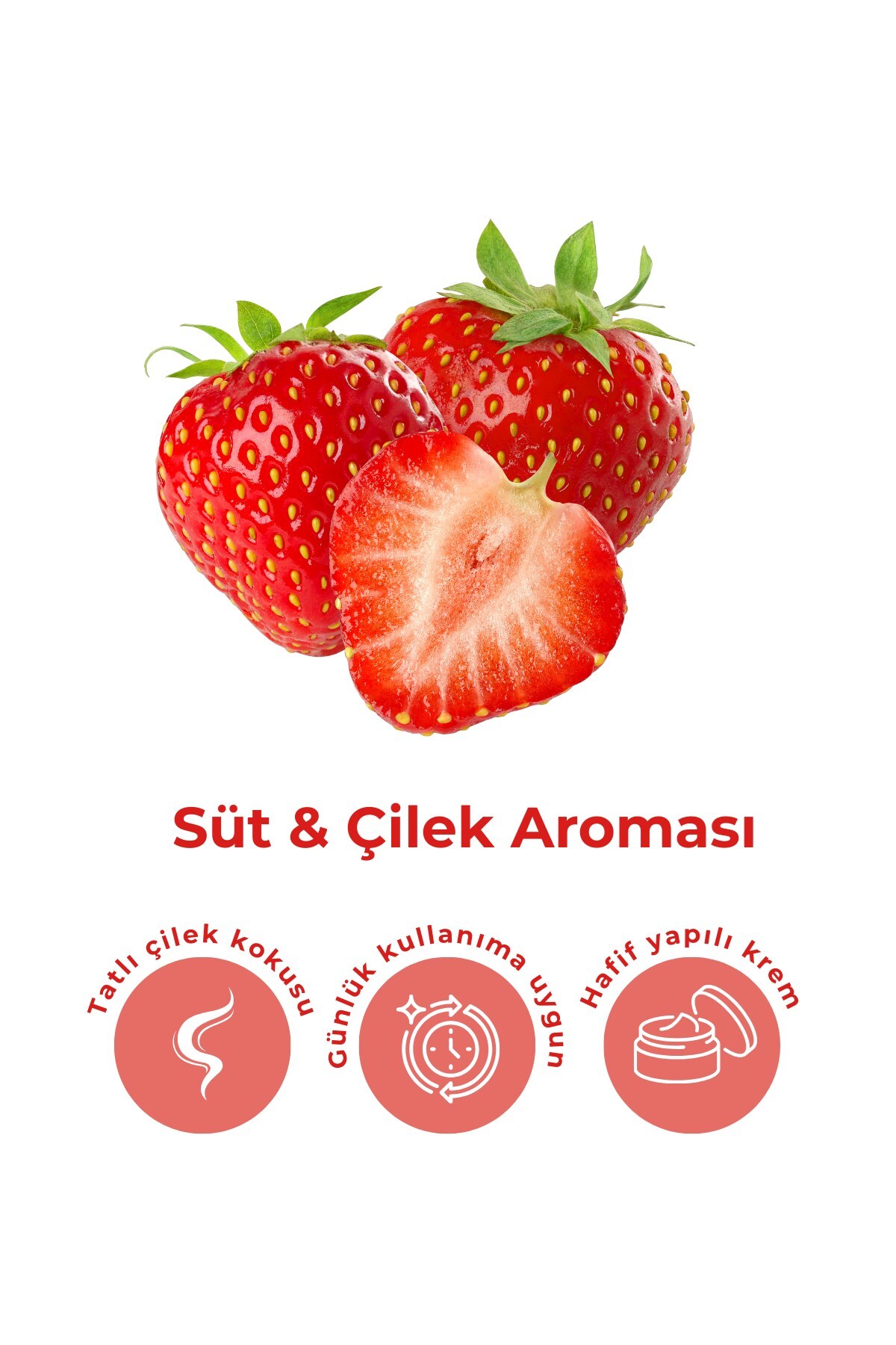 Sütlü Çilek El Kremi – Yumuşatıcı, Mis Kokulu Yoğun Nemlendirme 30 gr — BIO-ELKREM-CIL-30ML — تصویر 2 از 4