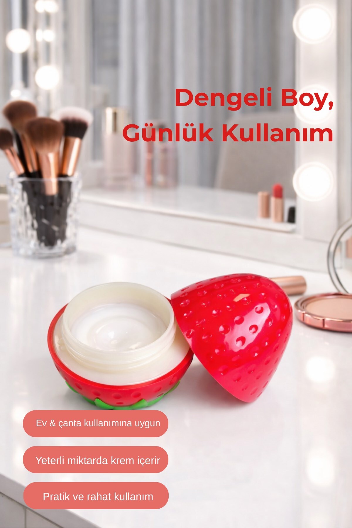 Sütlü Çilek El Kremi – Yumuşatıcı, Mis Kokulu Yoğun Nemlendirme 30 gr — BIO-ELKREM-CIL-30ML — تصویر 4 از 4