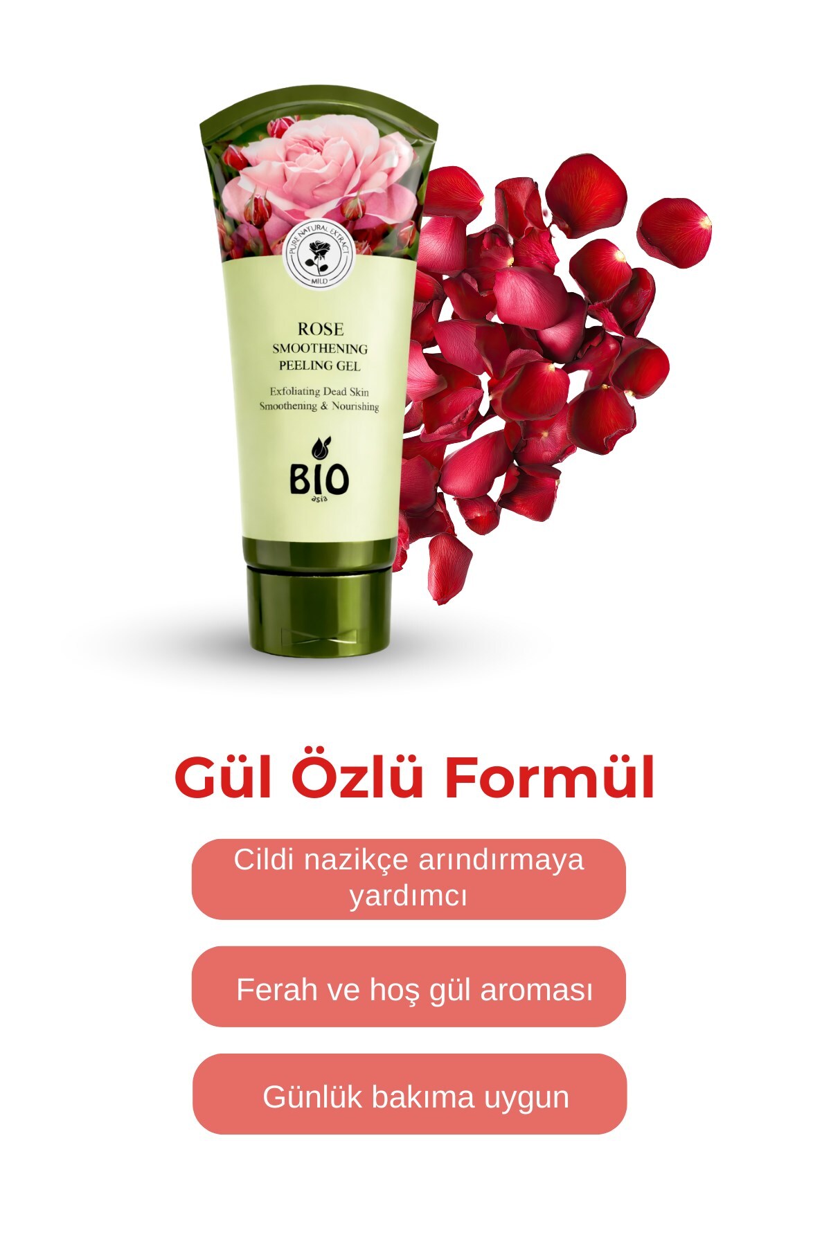 Peeling Jel – Aydınlatıcı, Tazeleyici & Gül Özlü Cilt Temizliği 150 ml — SRHTNT904079 — تصویر 2 از 4