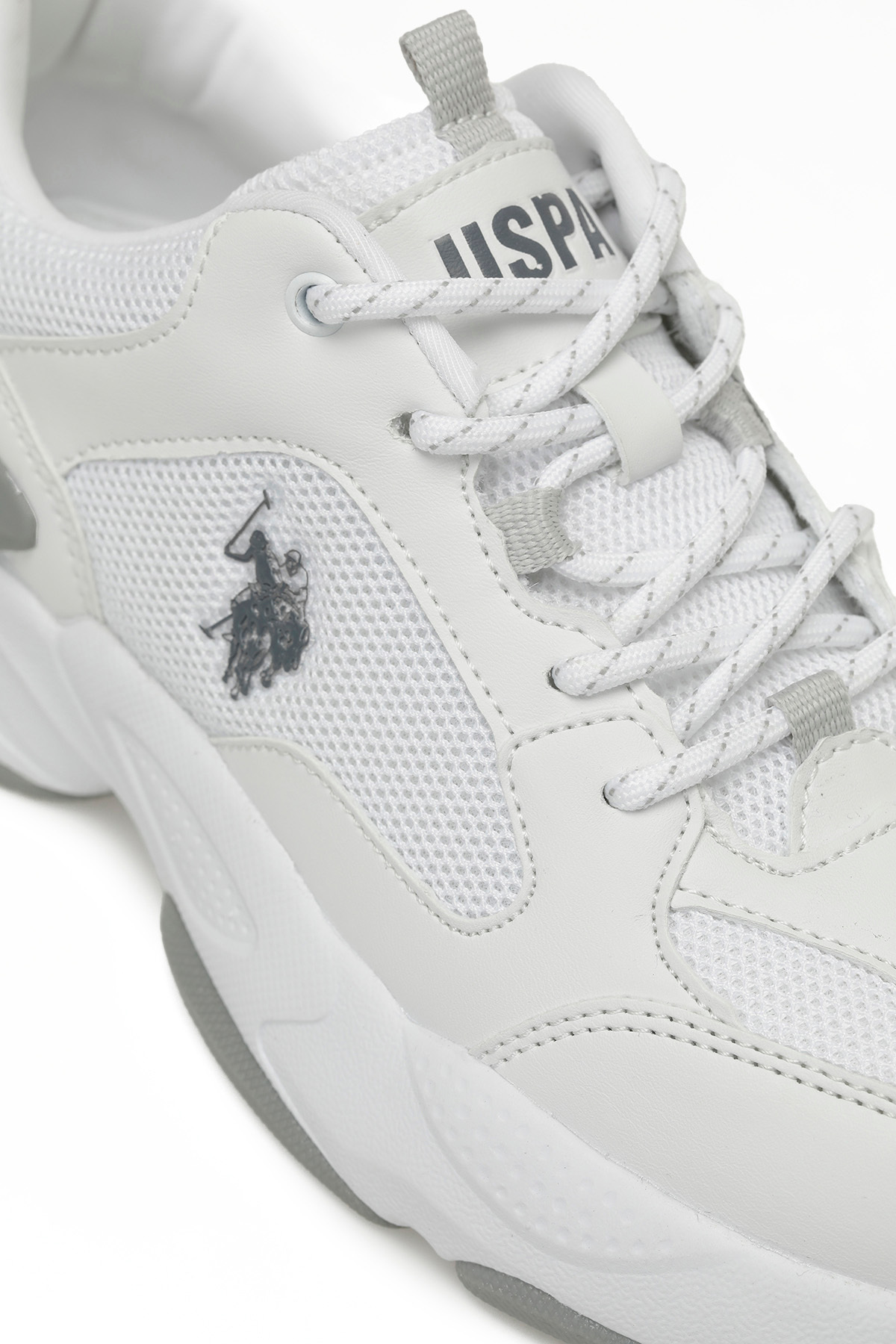 U.S. Polo Assn.  MAYBE WMN 5PR Beyaz Kadın Sneaker - Görsel 7