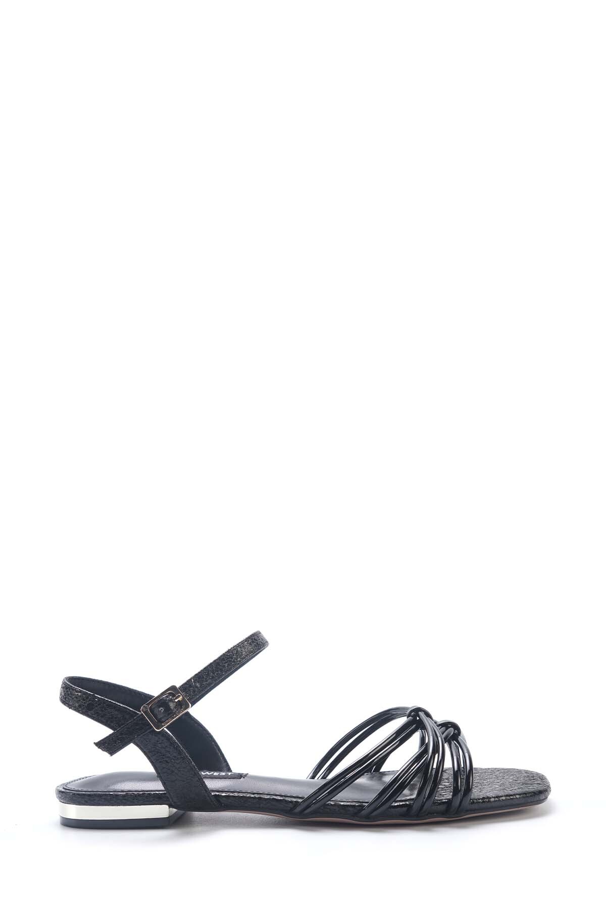 MABERA 5FX Women's Black Flat Sandals