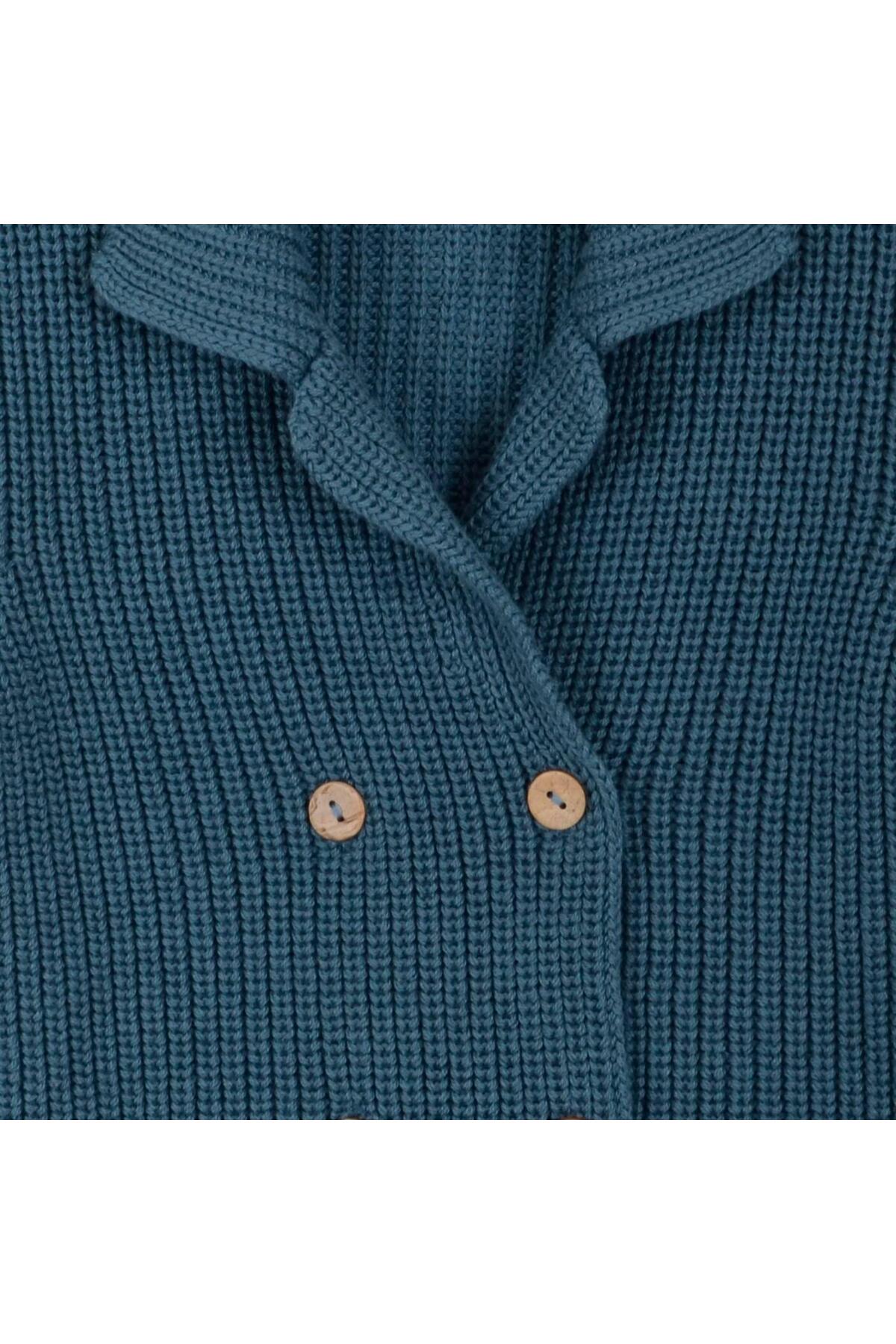 Minora Erkek Çocuk Triko Selanik Ceket İndigo fotoğrafı 3 (önizleme)