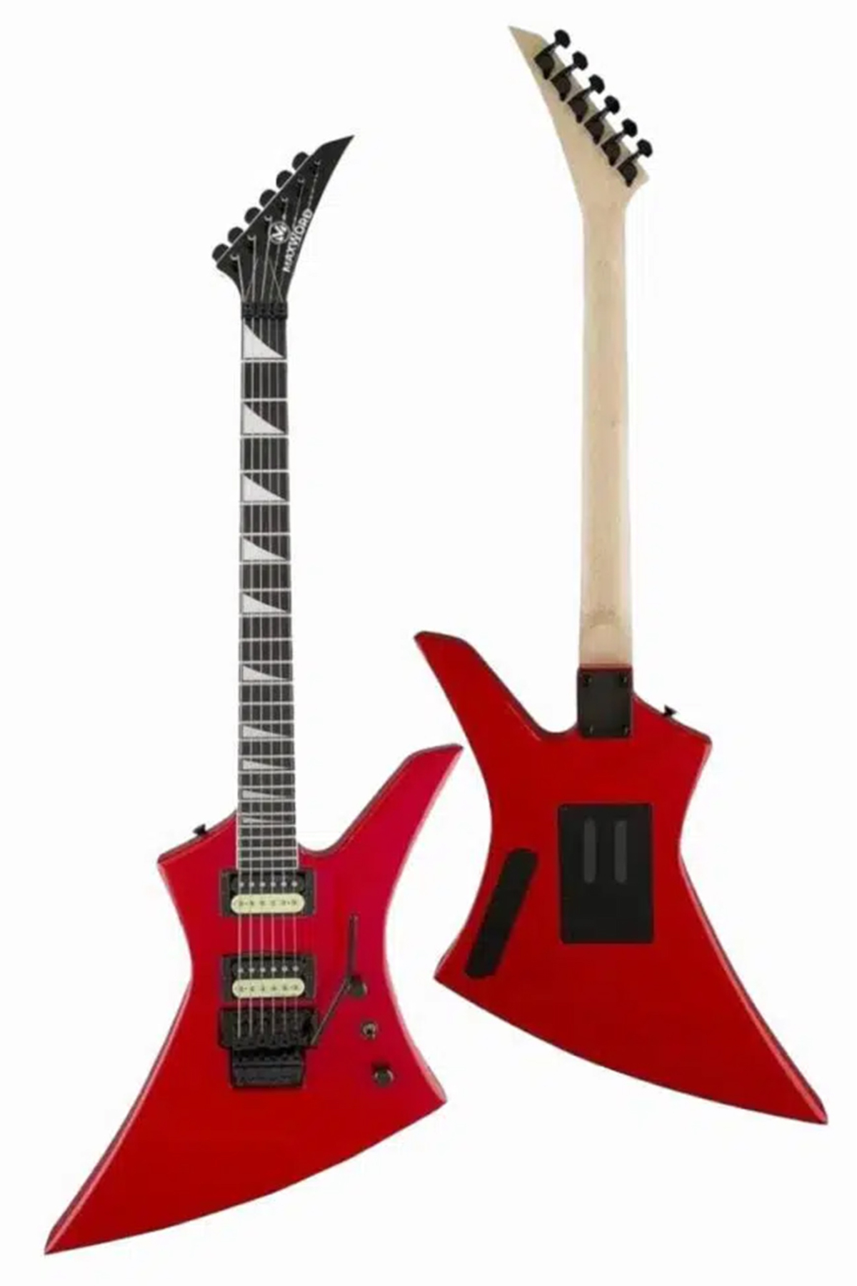 ギター MCR Maxword DG-34RD-25AMP Kelly Kasa Floyde Rose 2x Zebra HH Manyetik