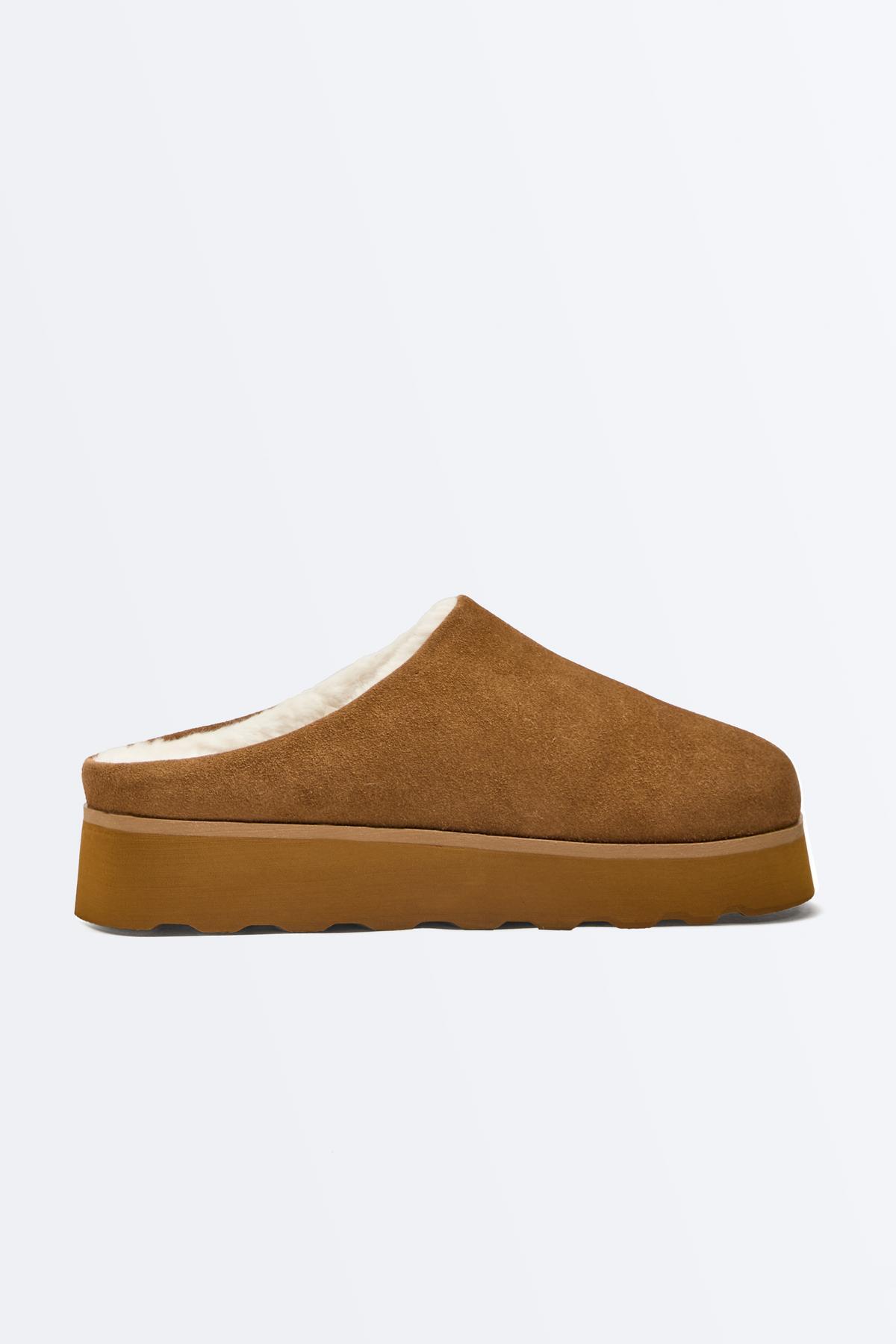 Suede Feather Slippers