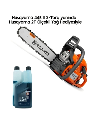 Husqvarna 445 X-Torq Benzinli Motorlu Testere 2.8 Hp