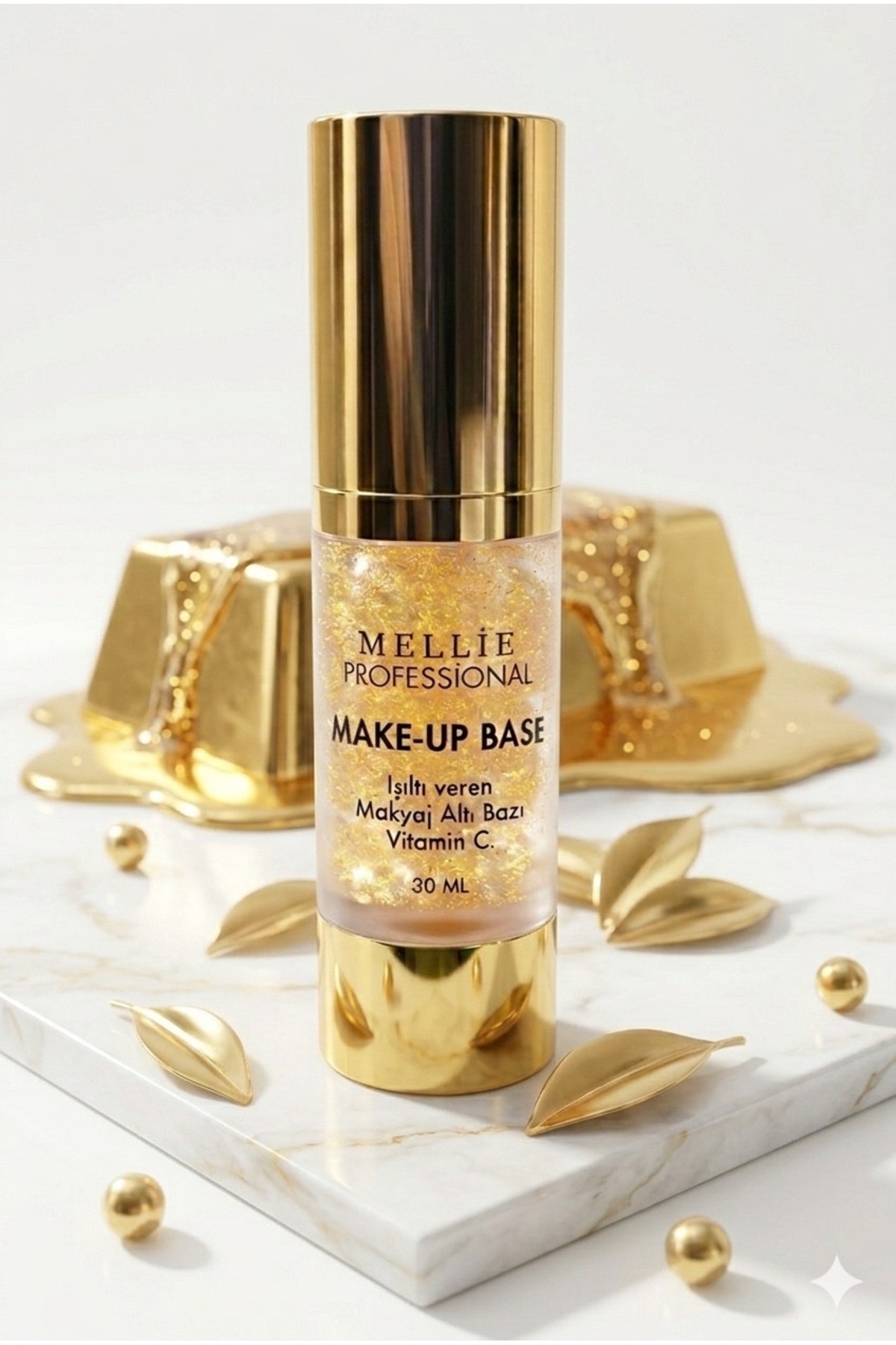 Işıltı Veren Makyaj Altı Bazı Özel Şişe 30 ml — طلایی 13800 — تصویر 3 از 6