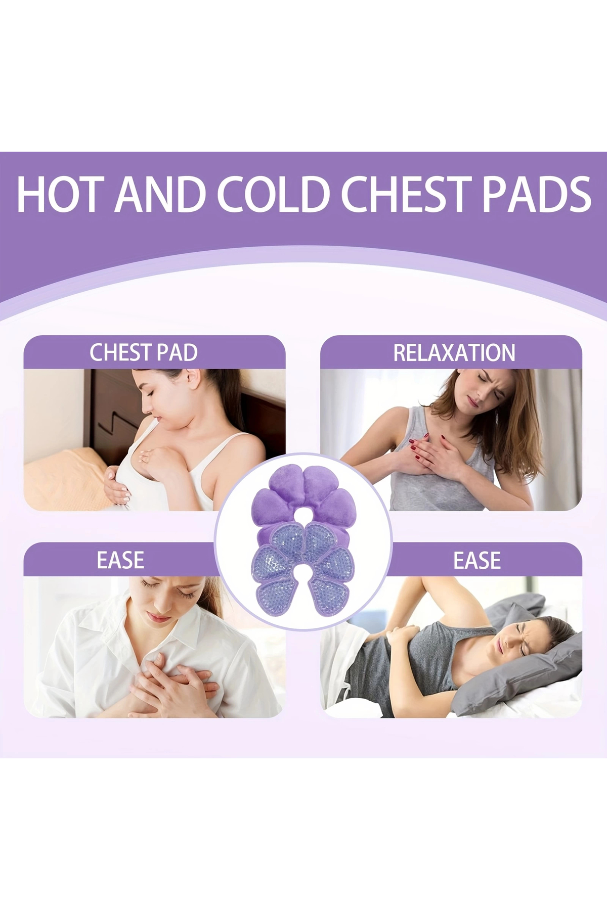 Epilons Emziren Anneler İçin 2 Li Jel Göğüs Pedi – Sıcak Ve Soğuk Kullanıma Uygun, Pvc Dolgulu, Konfor Ve De fotoğrafı 3 (önizleme)