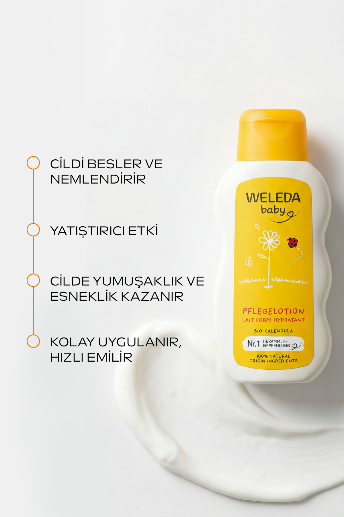 Weleda Calendula Organik Vücut Losyonu 200 ml fotoğrafı 2 (önizleme)
