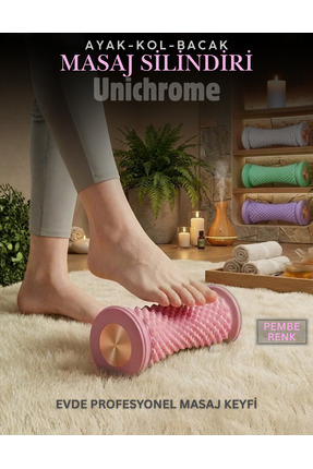 Unichrome Ayak Masaj Silindiri - Derin Doku Masajı İçin Yüksek Performanslı S...