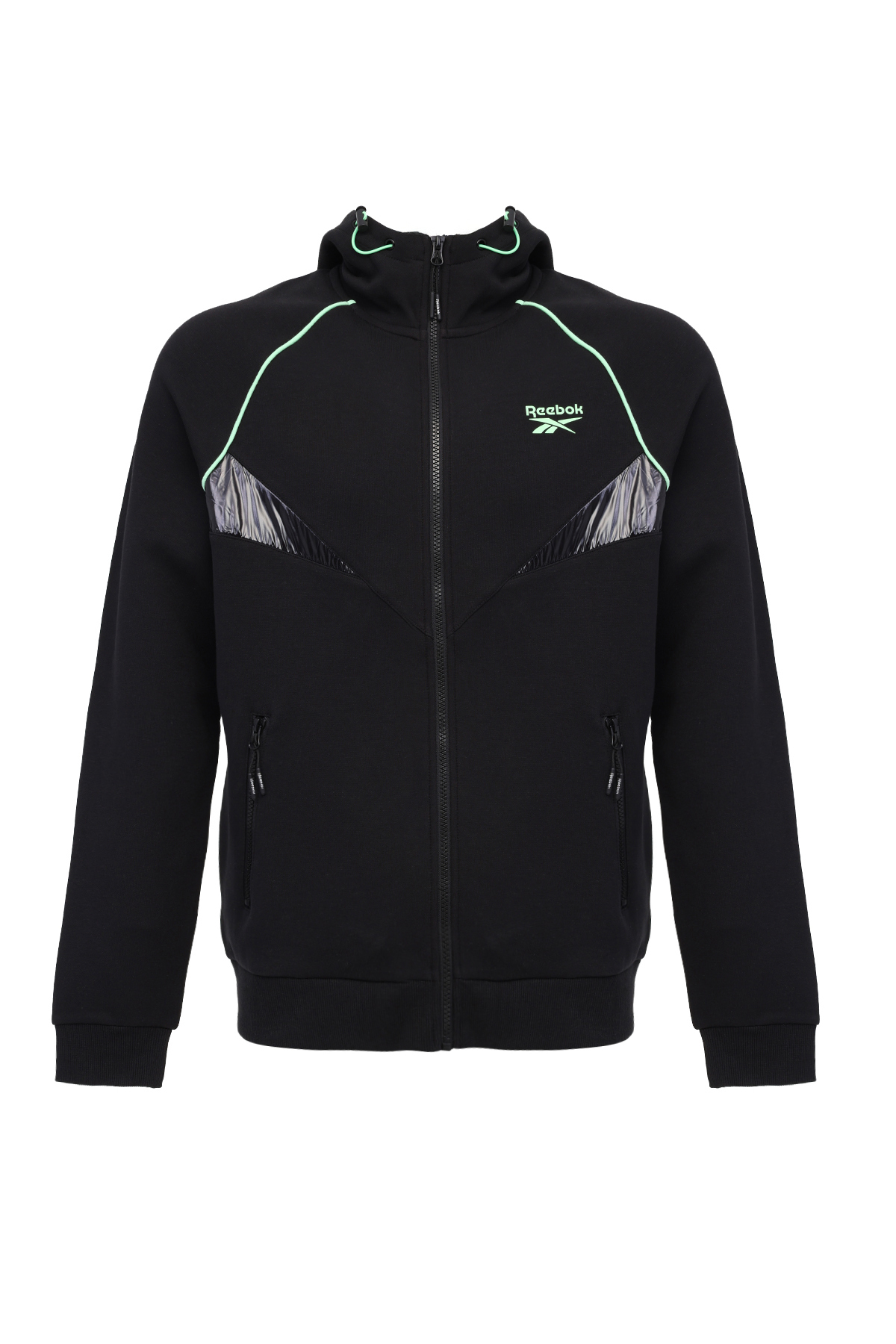 Reebok ZIP HOODY - MIX Siyah Erkek Eşofman Üstü