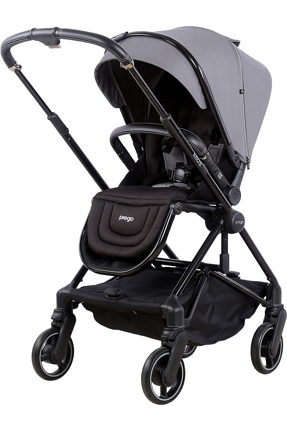 Prego Mios Premium İ-Size Travel Bebek Arabası Gri 2415 fotoğrafı 7 (önizleme)