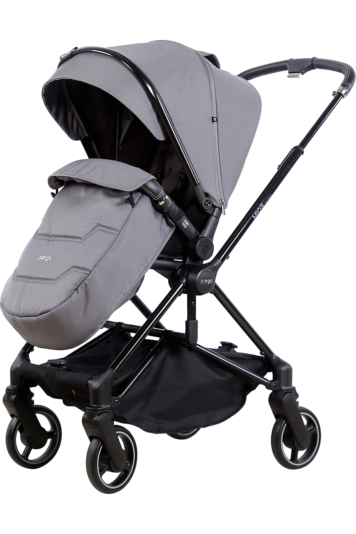 Prego Mios Premium İ-Size Travel Bebek Arabası Gri 2415 fotoğrafı 3 (önizleme)