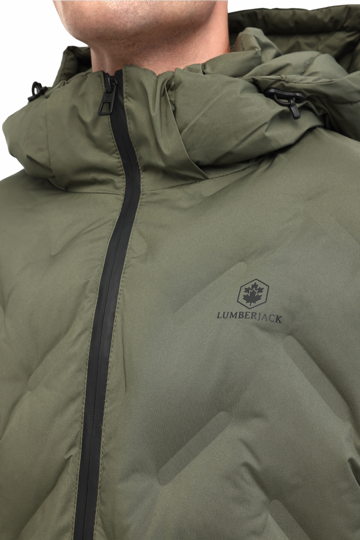 ML HENRY COAT 25N17 5PR Haki Erkek Kısa Kaban — خاکی — تصویر 4 از 5