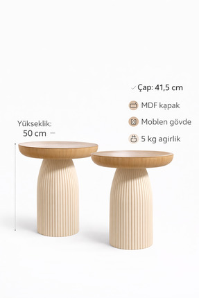 BRBSTORE BOHEM 2'Lİ YAN SEHPA