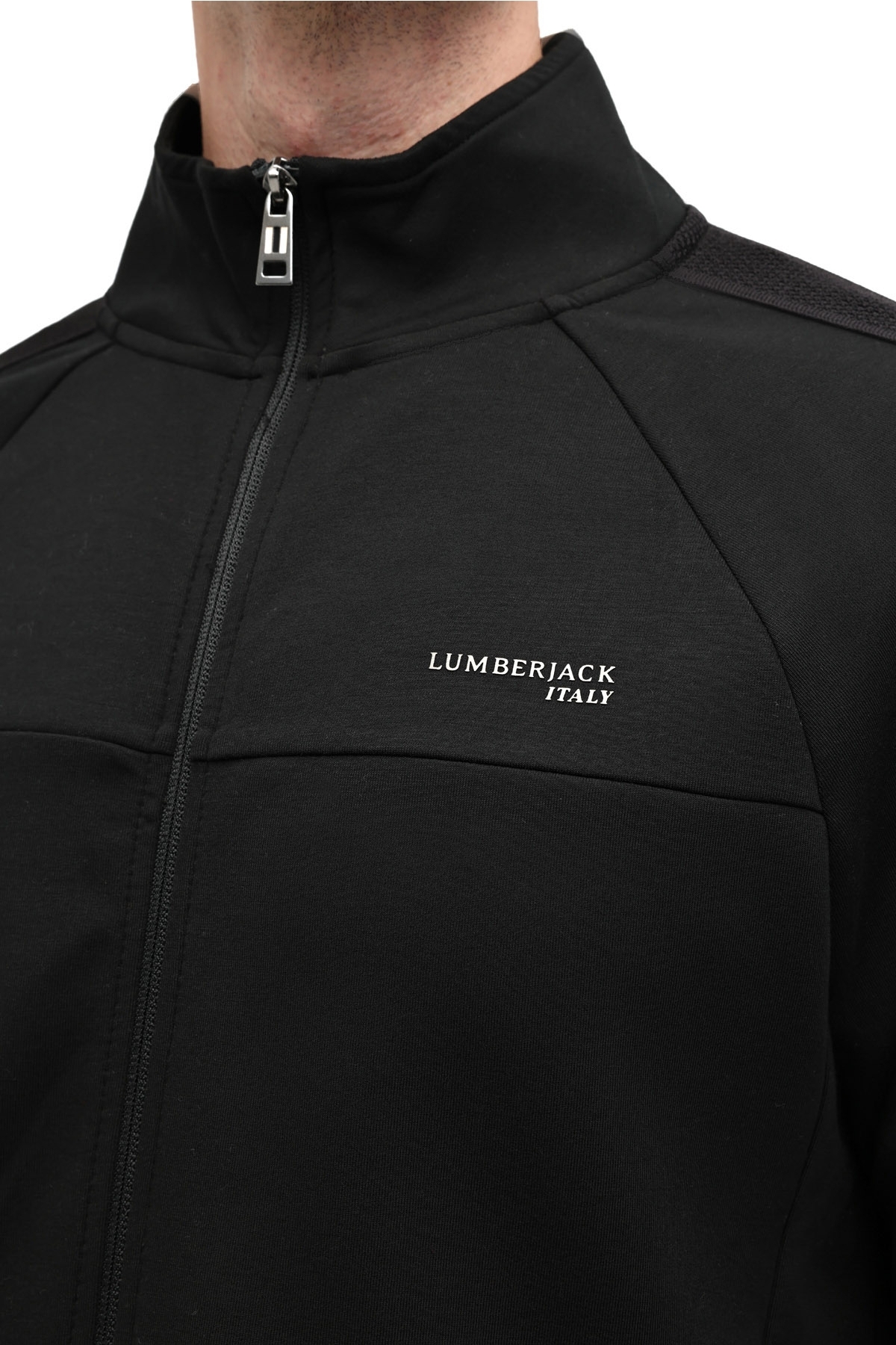 lumberjack ML LABAN 18ITL800 5PR Siyah Erkek Eşofman Üstü görsel 4