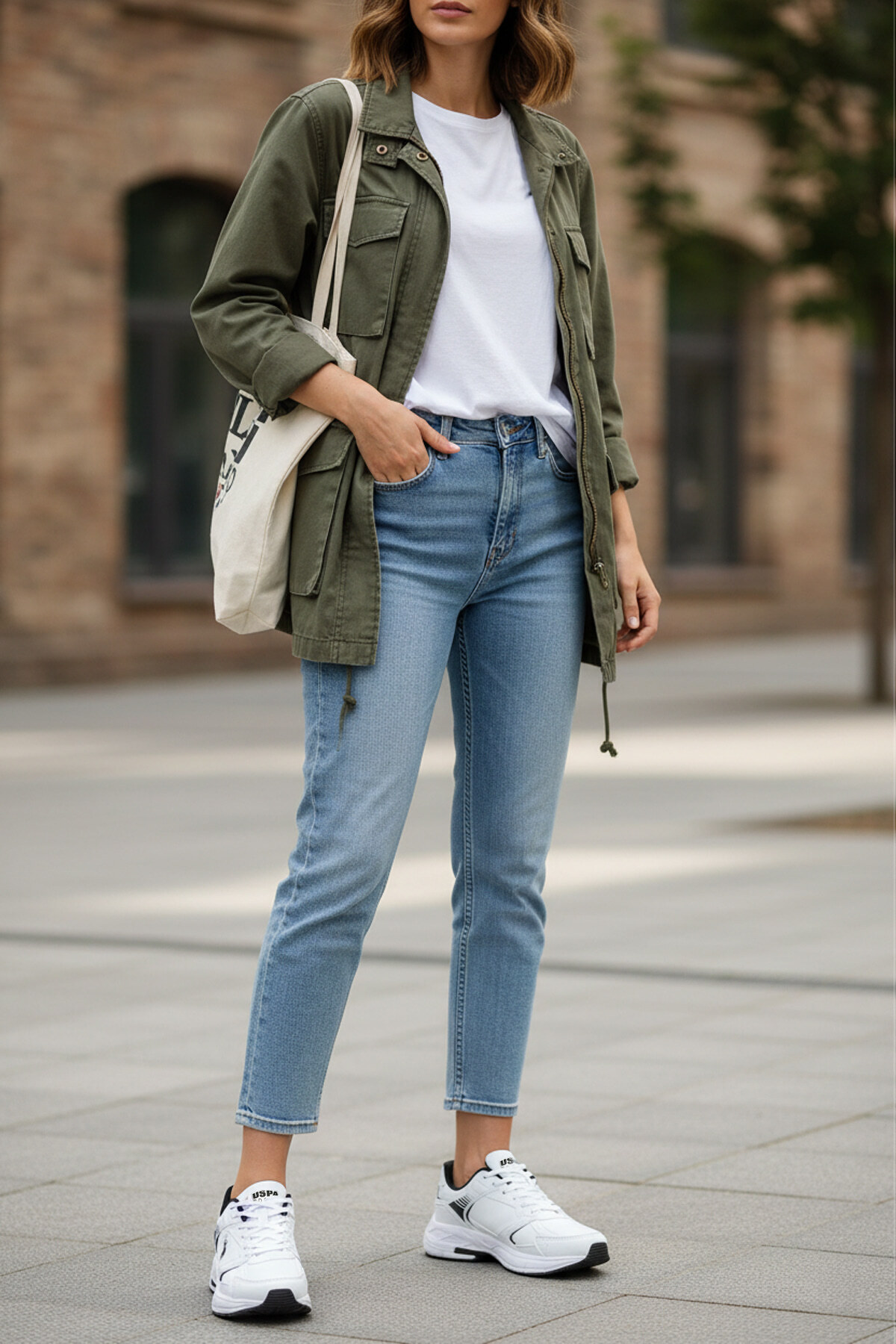 U.S. Polo Assn.  FELIX WMN 5PR Beyaz Kadın Sneaker - Görsel 2