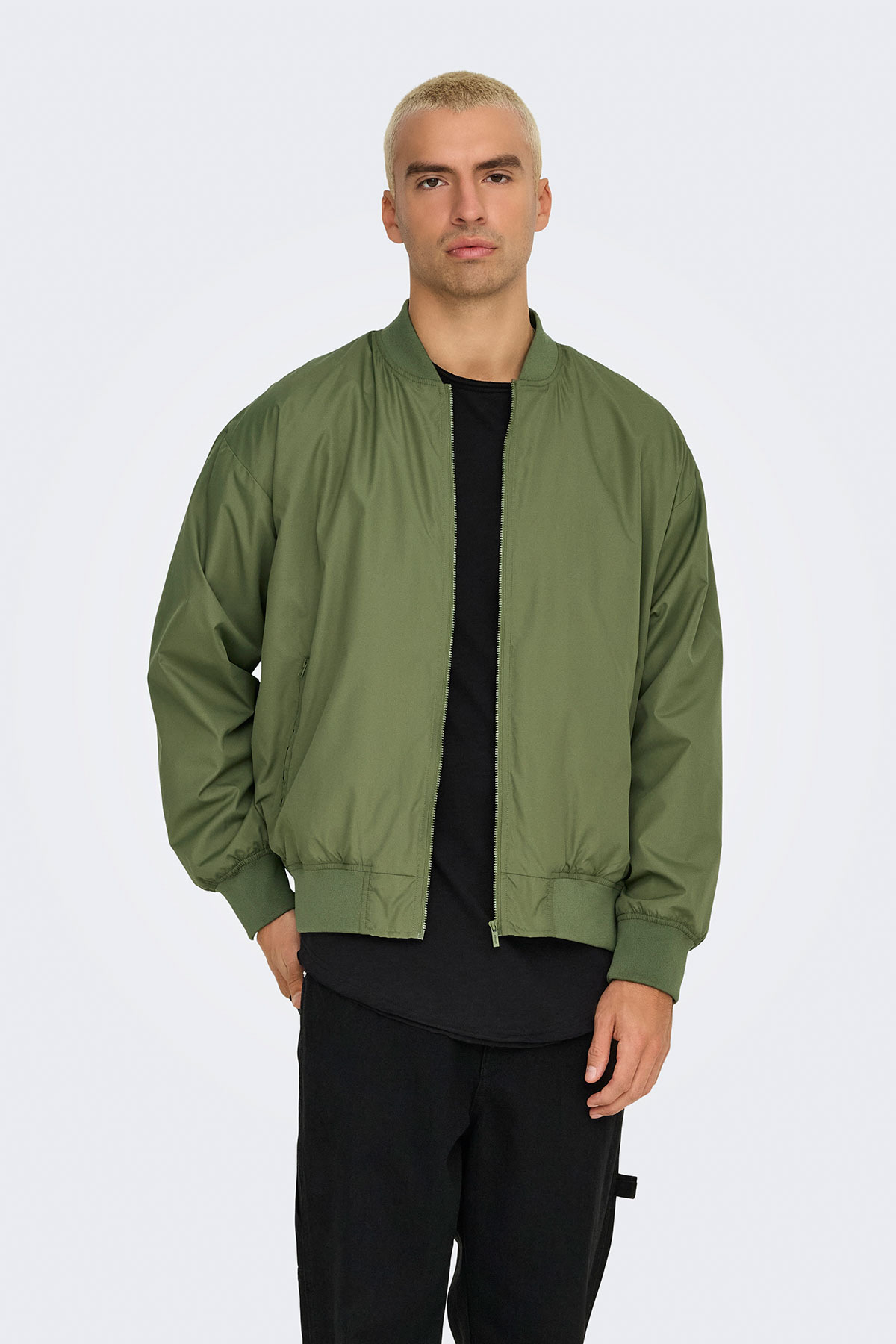 Only & Sons ONSGAVIN BOMBER JACKET OT Yeşil Erkek Ceket
