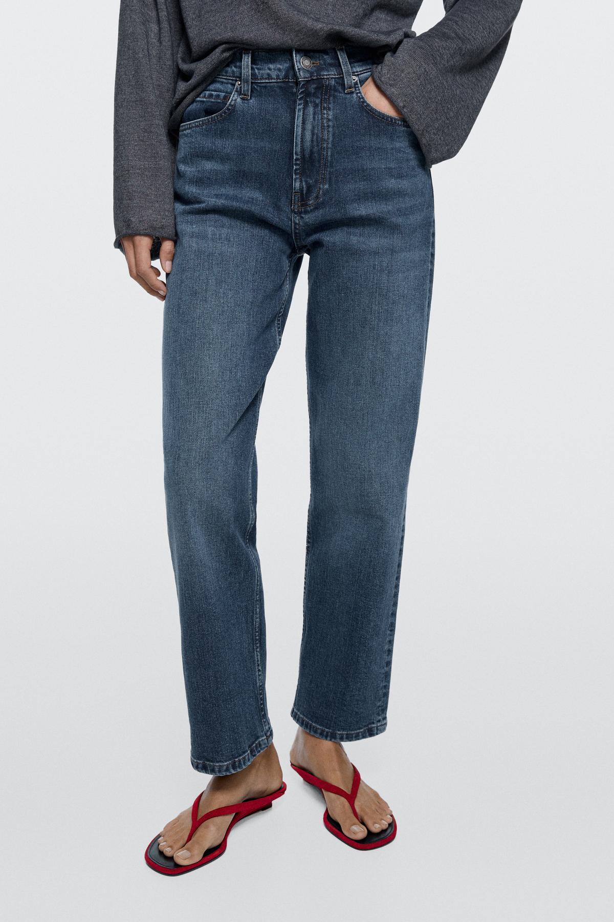 Massimo Dutti  Orta bel straight fit jean - Görsel 2
