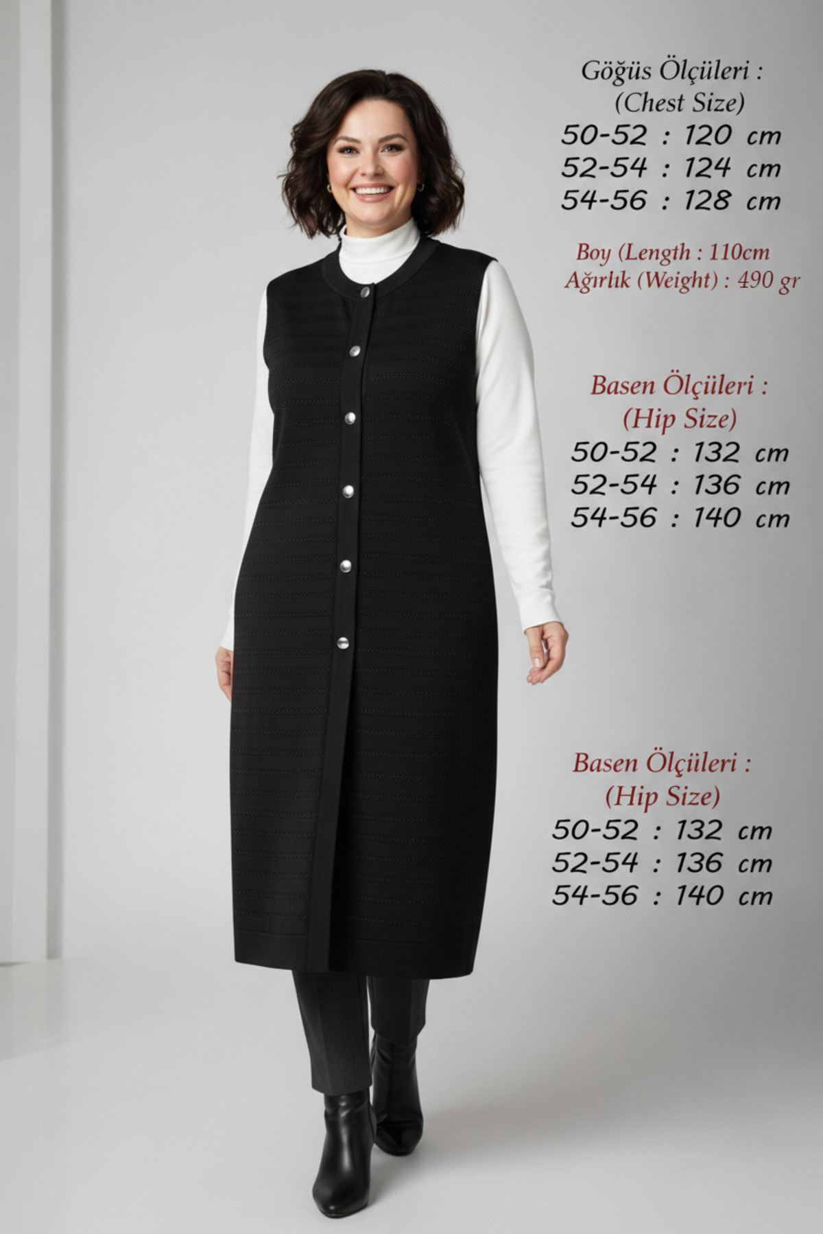 Women's Knitwear Seasonal Spring Glitter Modest Cap Plus Size Long Mercerized Mother Vest