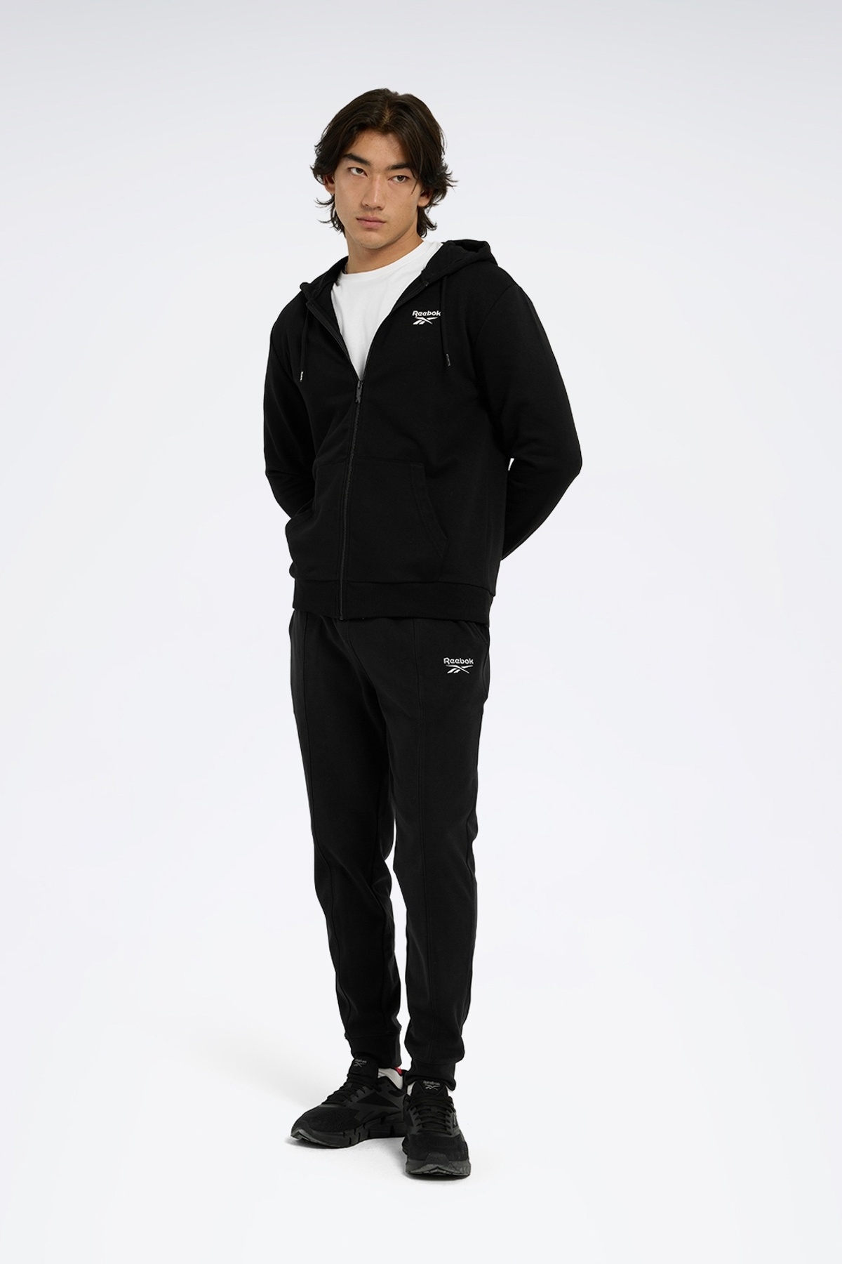 Reebok RI Left Chest Logo Siyah Erkek Sweatshirt görsel 3