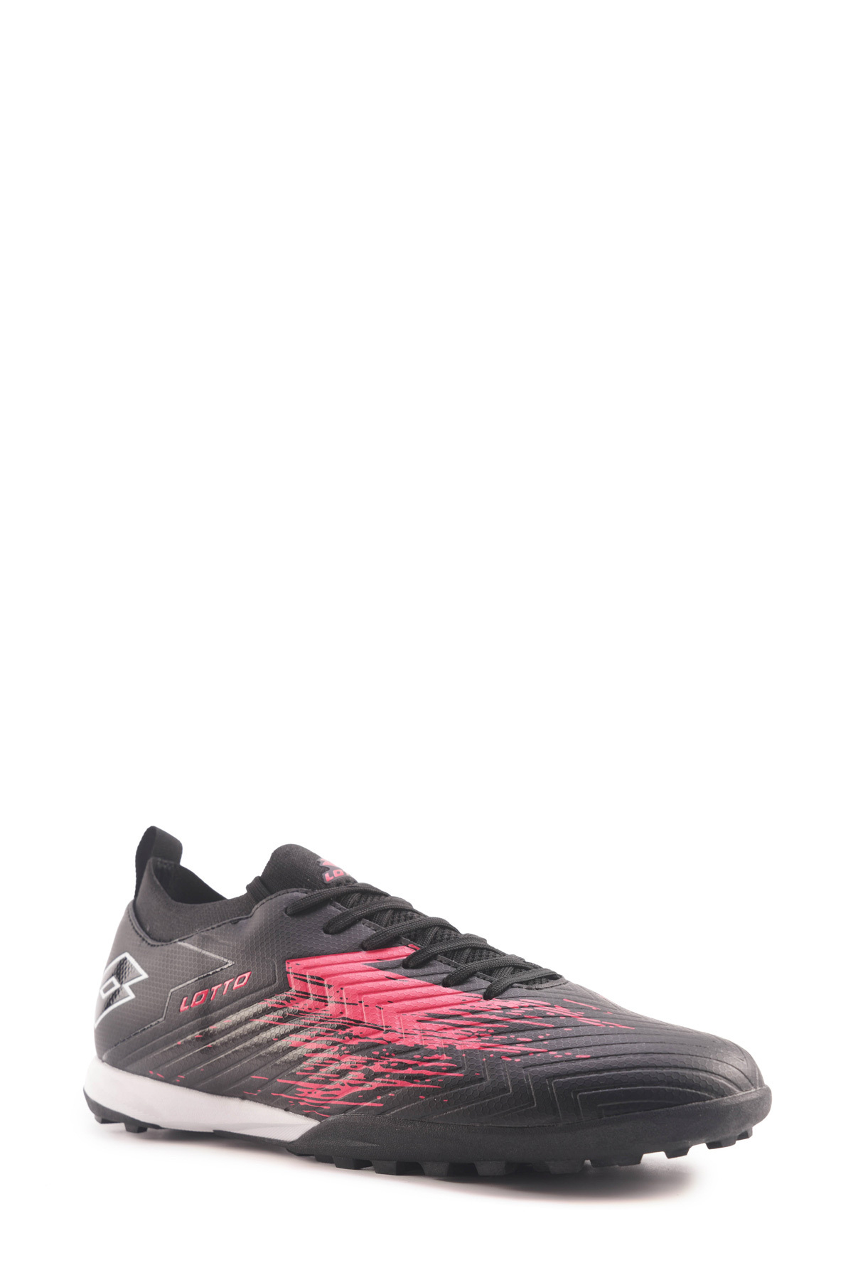 Lotto HYPER TF GR 4PR Siyah Unisex Halı Saha Ayakkabısı görsel 2