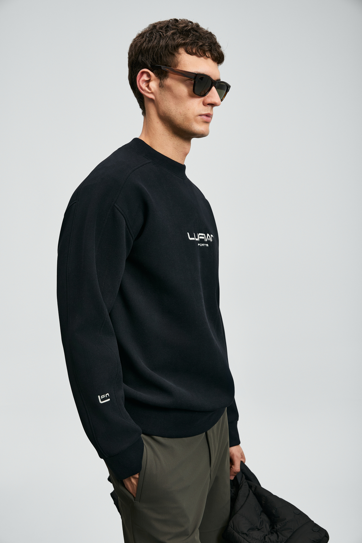 Lufian  Dark Erkek Sweatshirt Siyah - Görsel 4
