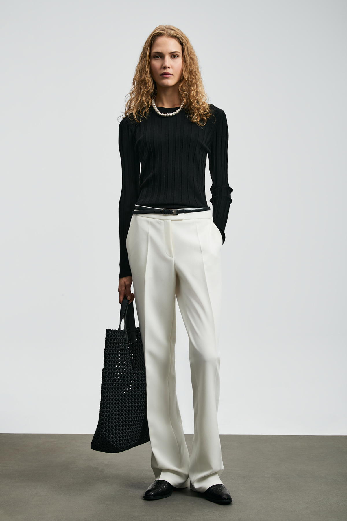 Lufian  Perla Kadın Kazak Siyah - Görsel 2