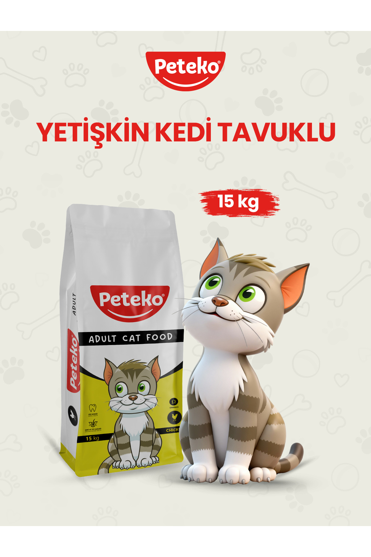 PetEko Yetişkin Tavuklu Kedi Maması 15 Kg - Fiyatı, Yorumları