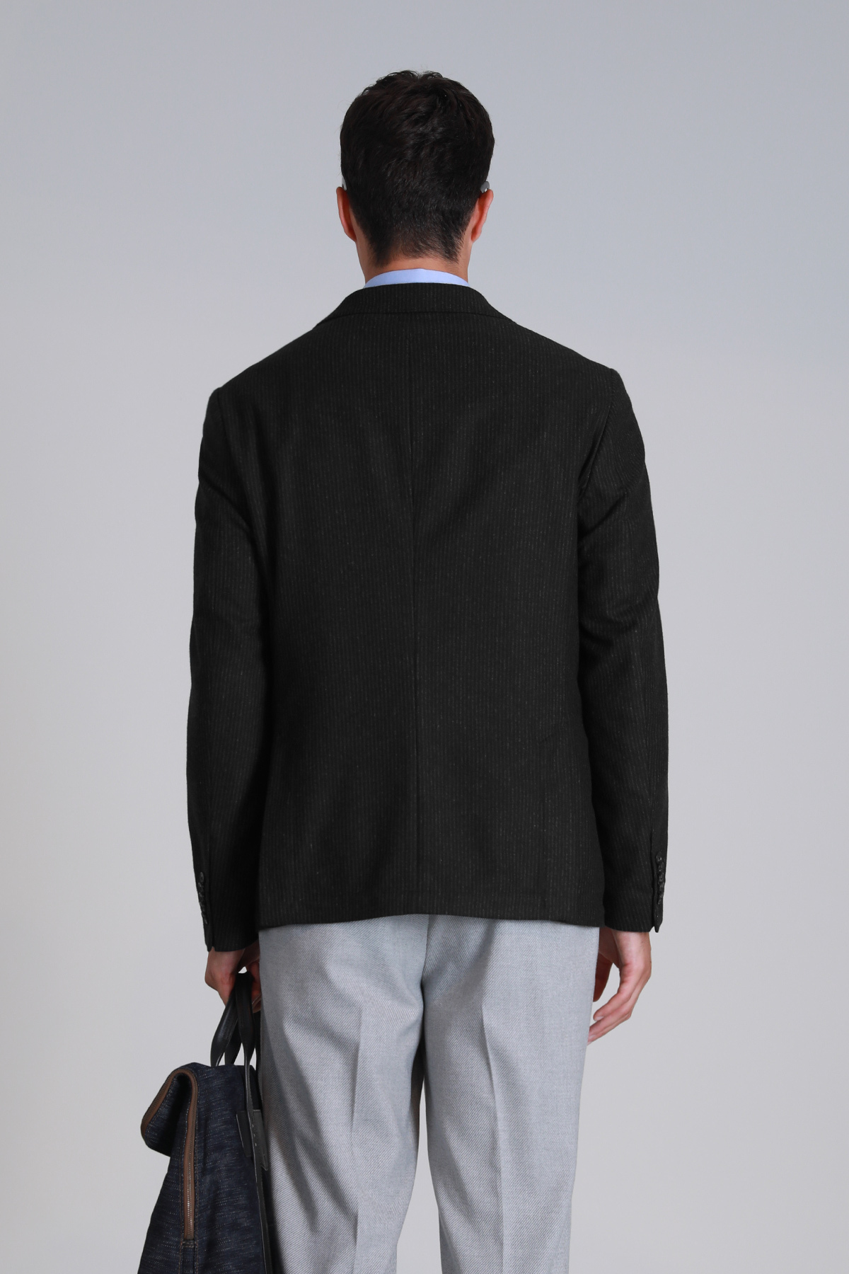 Lufian  Dor Spor Erkek Blazer Ceket Slim Fit Siyah - Görsel 6