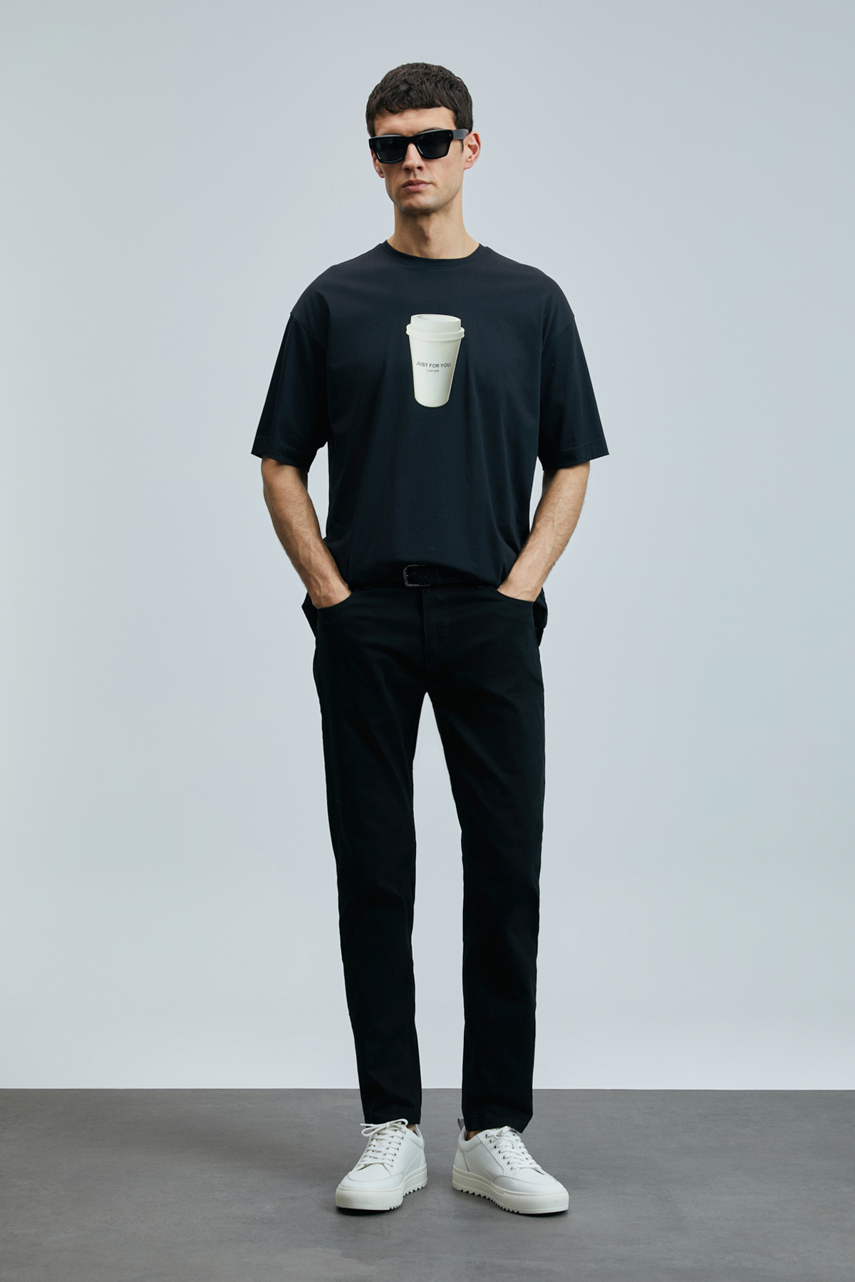 Lufian  Anton Smart Jean Erkek Pantolon Slim Fit Siyah