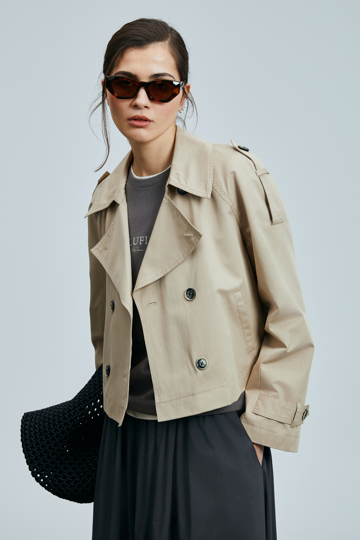Lufian  Carla Kadın Dış Giyim Bej - Görsel 2