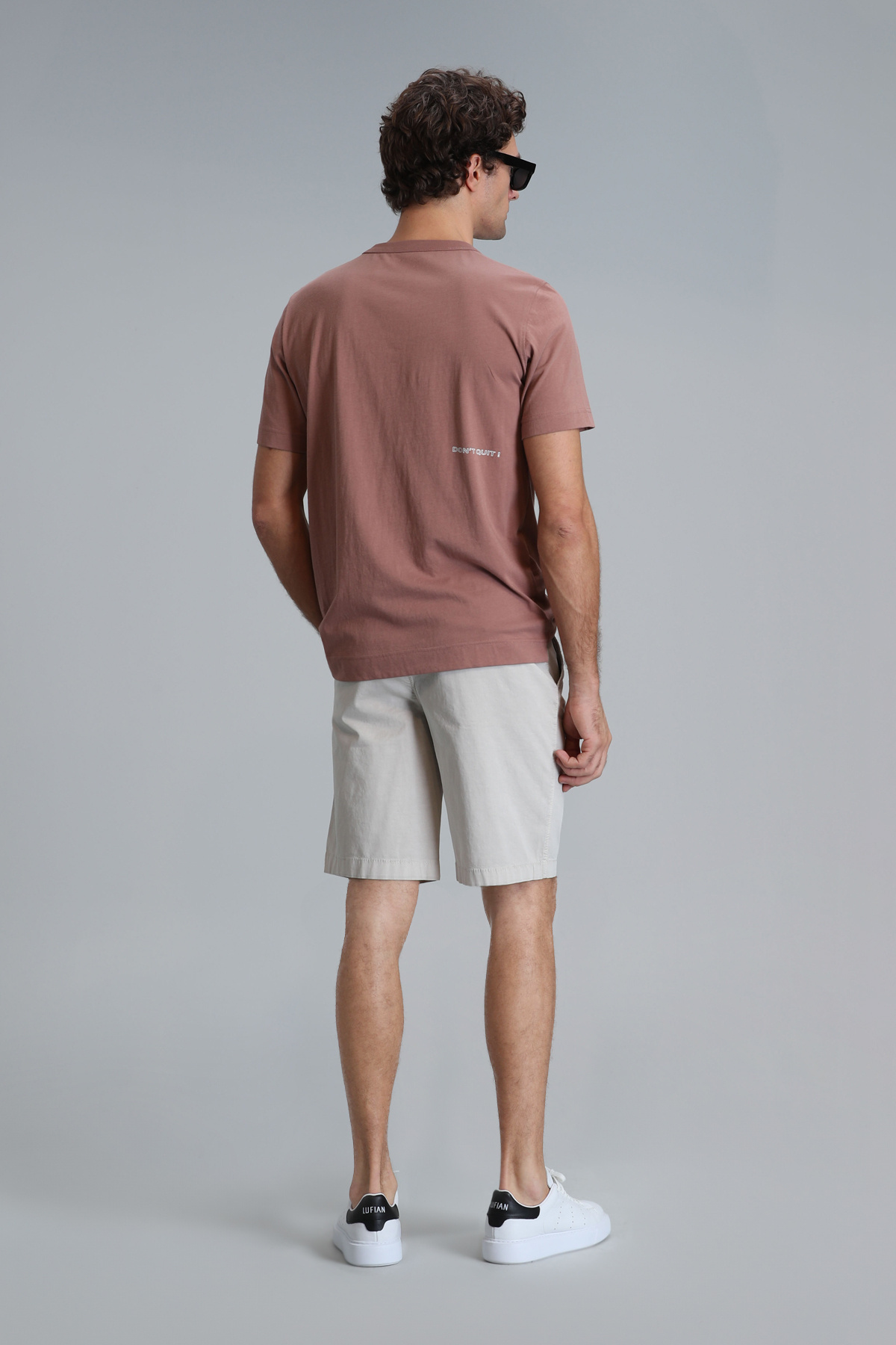 Lufian  Zegler Spor Erkek Chino Şort Slim Fit Bej - Görsel 6