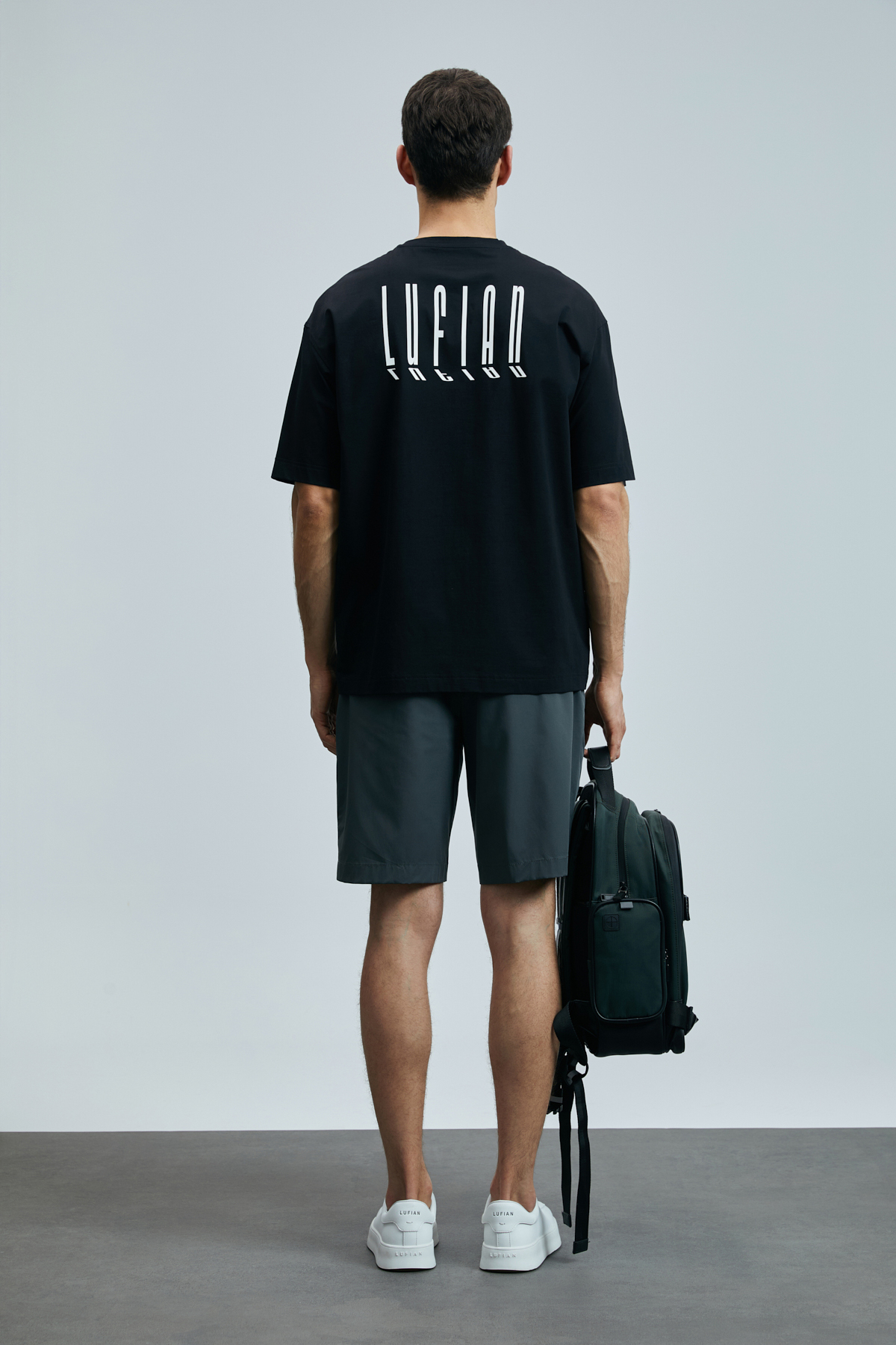 Lufian  Helıx Modern Grafik T- Shirt Siyah - Görsel 6