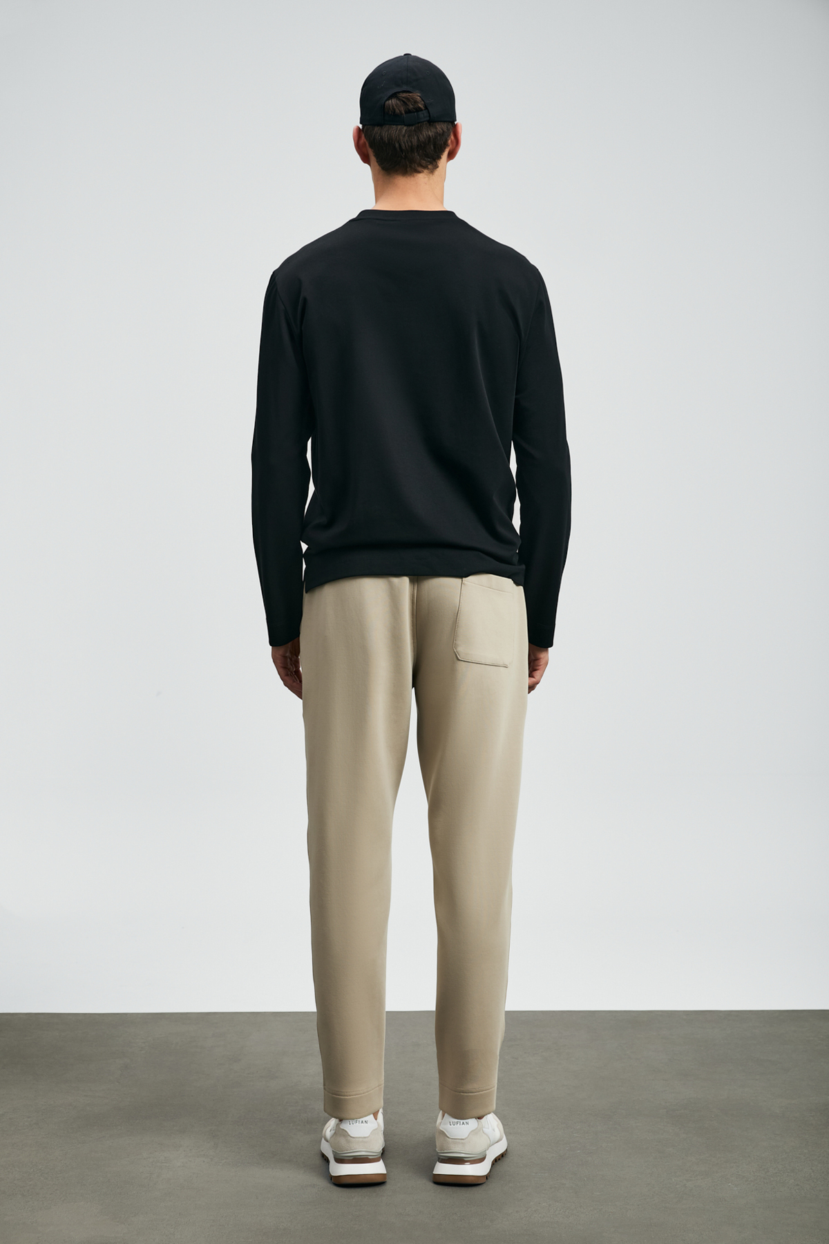 Lufian  Vıctor Erkek Uzun Kol T- Shırt Siyah - Görsel 6