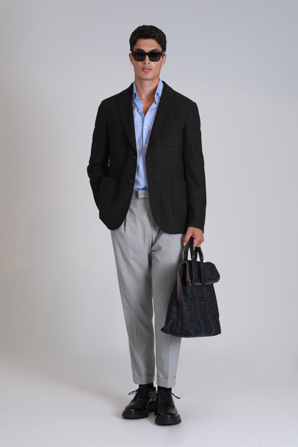 Lufian  Dor Spor Erkek Blazer Ceket Slim Fit Siyah - Görsel 4