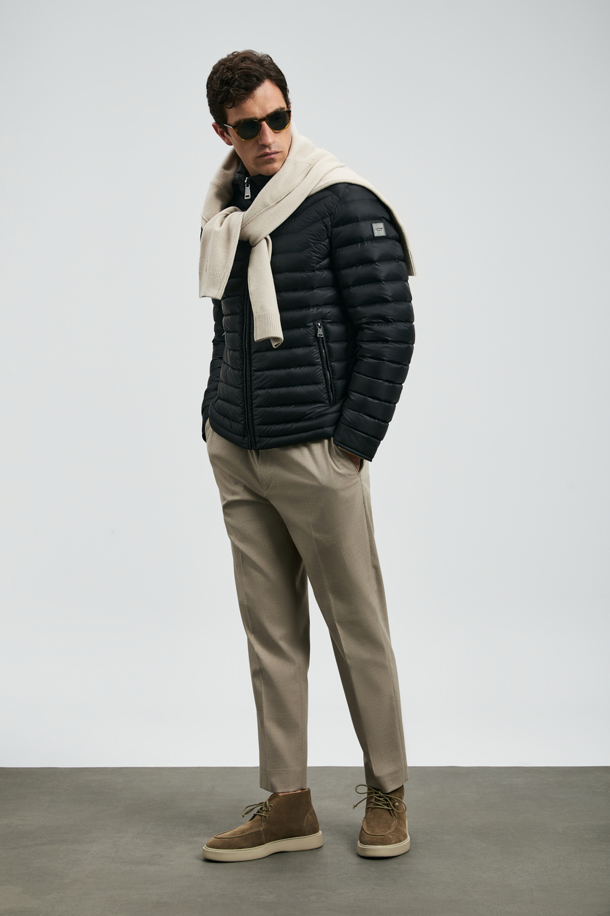 Lufian  Andy Kaz Tüyü Erkek Mont Siyah - Görsel 4