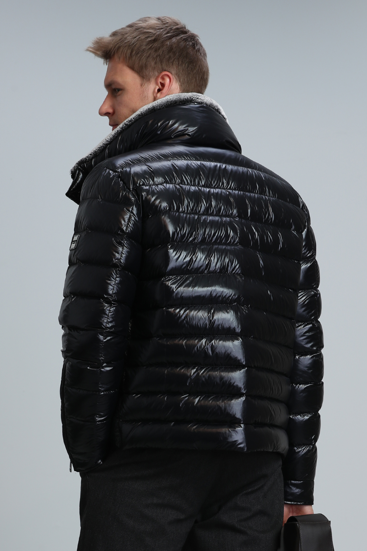 Lufian  Jack Kaz Tüyü Erkek Mont Siyah - Görsel 6